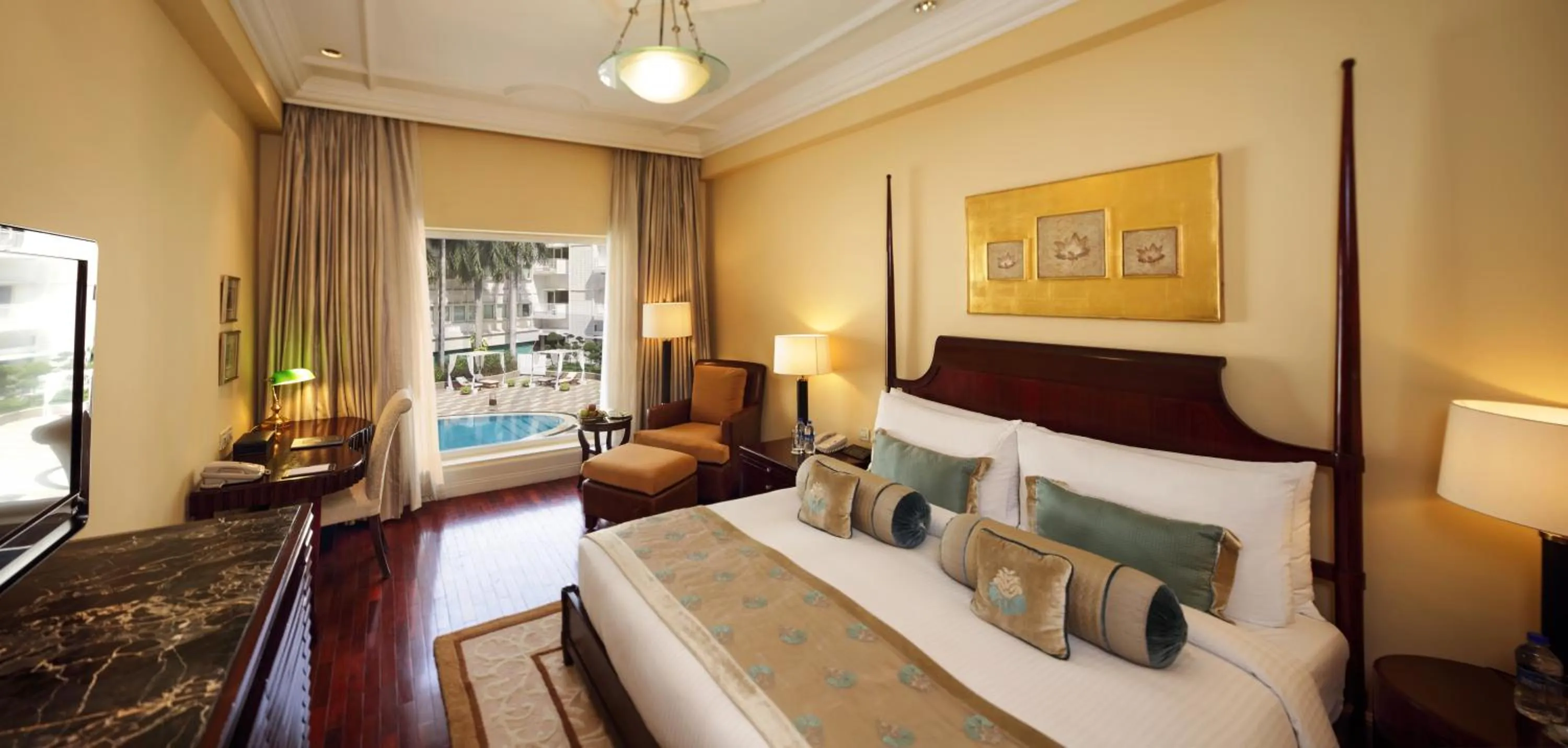 Deluxe King Bed Room Pool View in The Claridges New Delhi