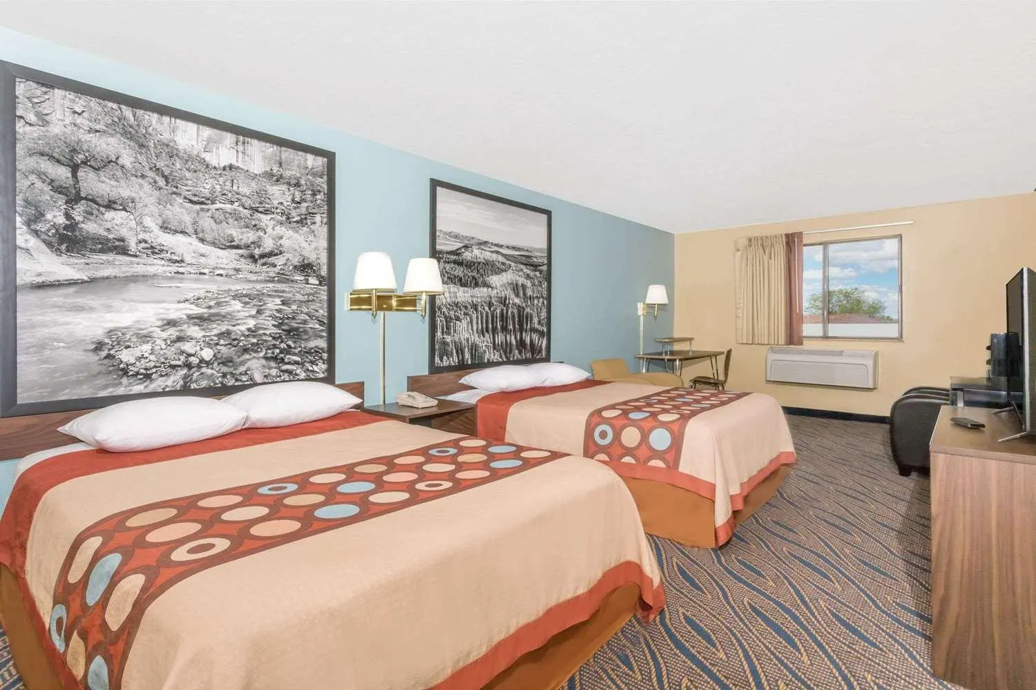 Deluxe Queen Room with Two Queen Beds - Non-Smoking in Super 8 by Wyndham Cedar City