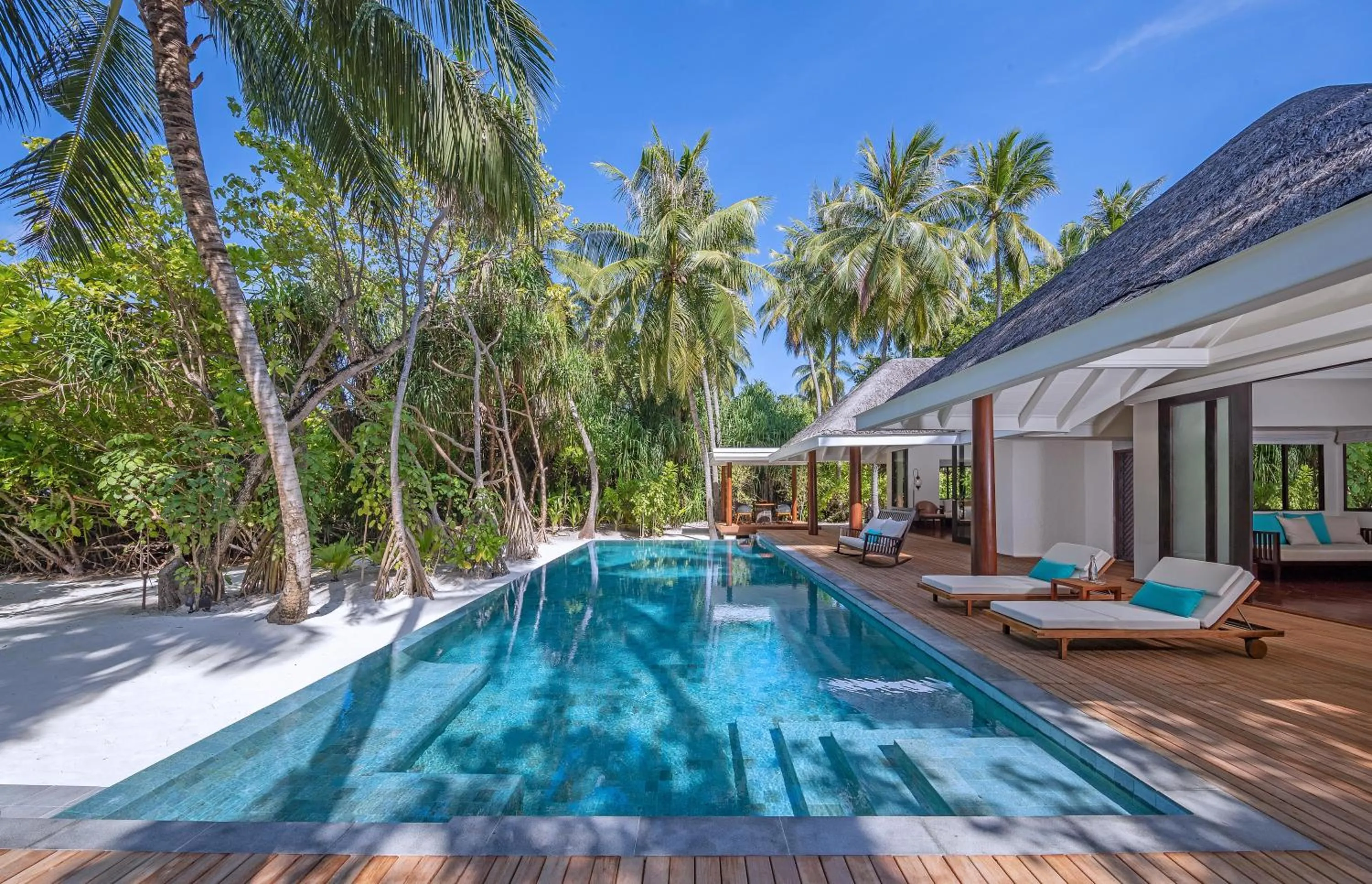 Two Bedroom Family Beach Pool Villa in Anantara Kihavah Maldives Villas