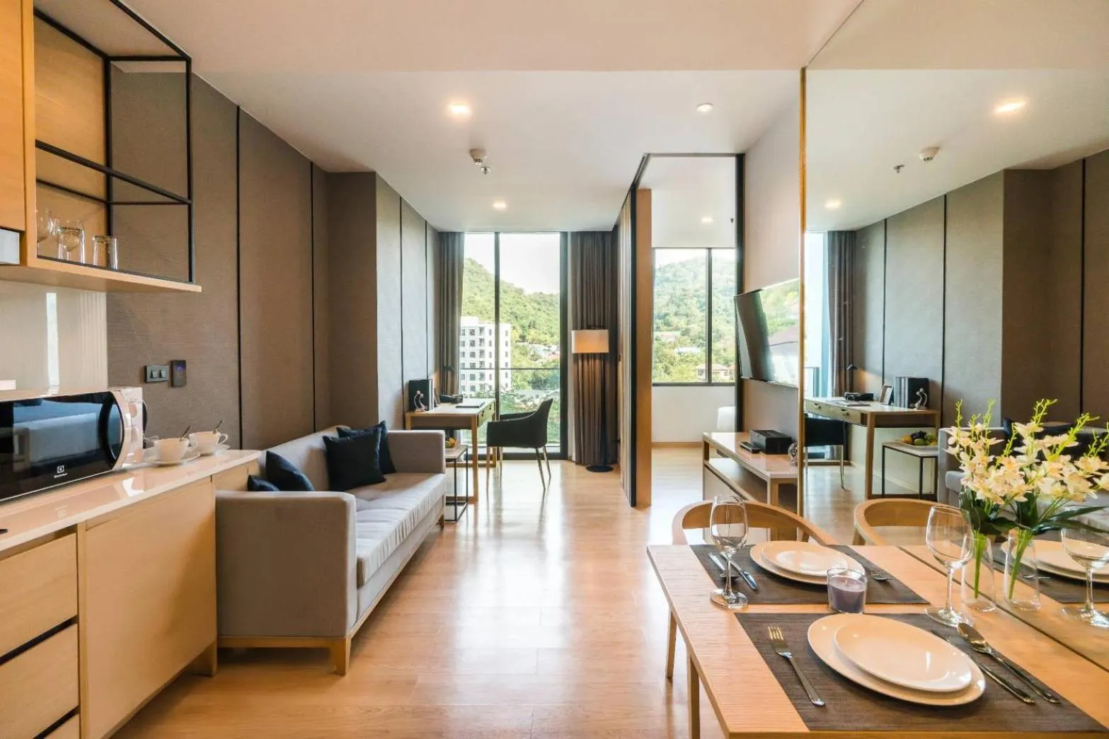 One Bedroom Suite with Mountain View in Arize Hotel Sri Racha