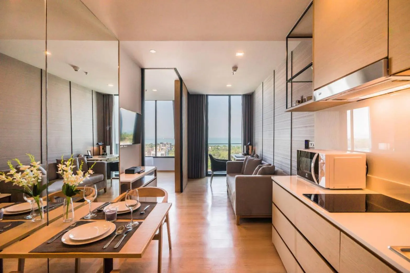 One Bedroom Suite with Ocean View in Arize Hotel Sri Racha