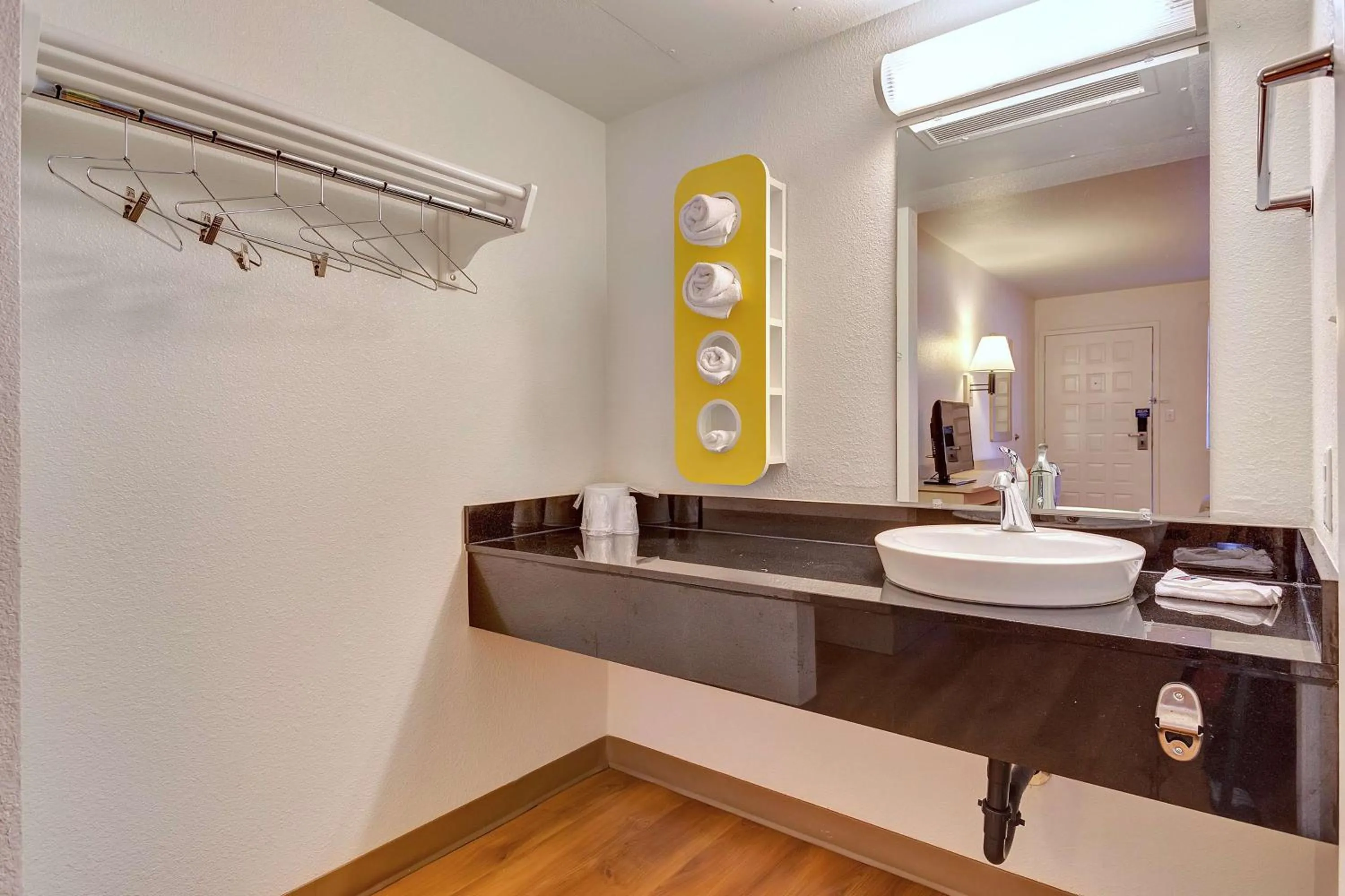 Queen Room - Disability Access - Roll in Shower in Super 8 by Wyndham Santa Rosa North