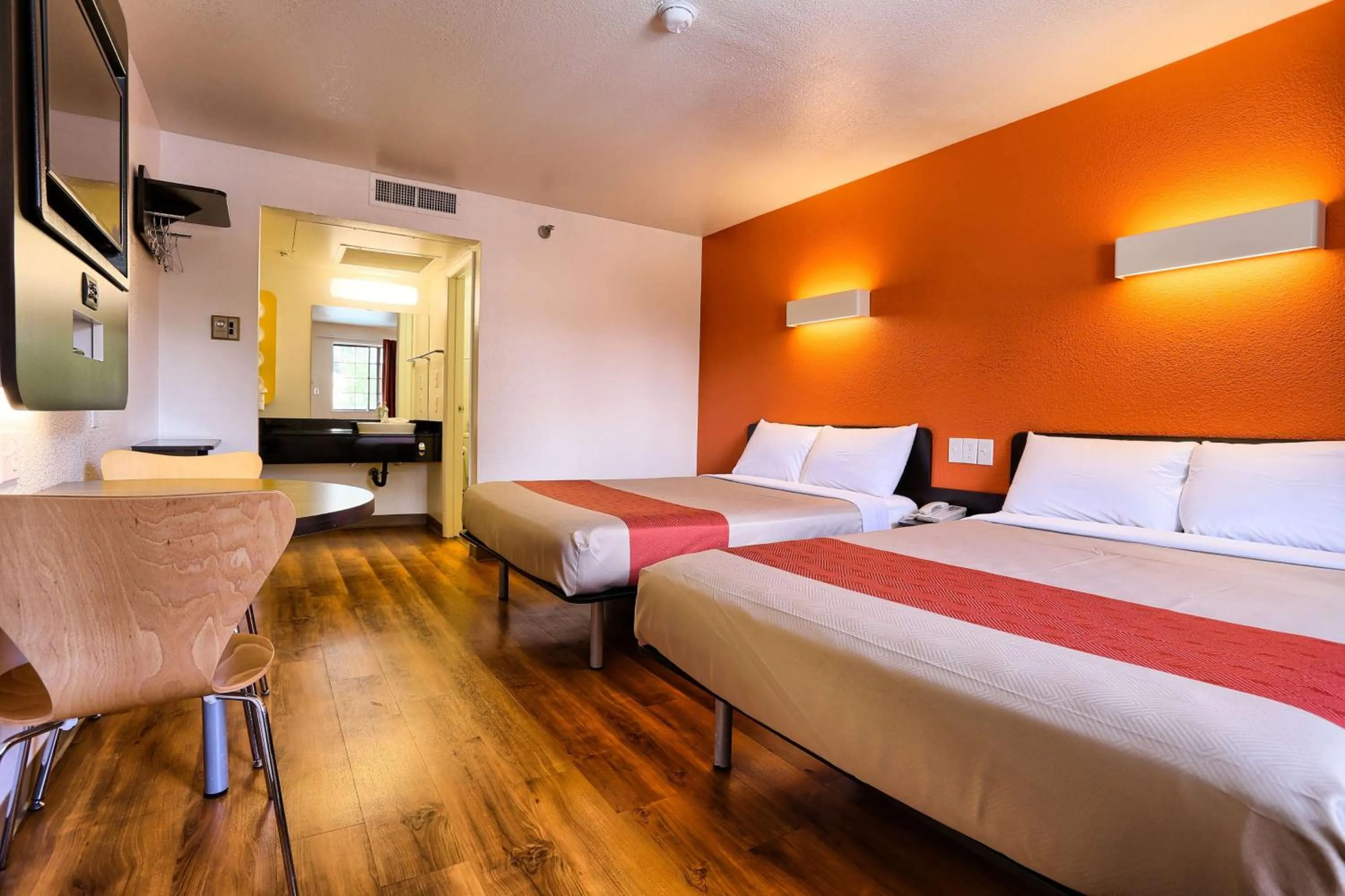 Quadruple Room - Disability Access - Roll in Shower in Super 8 by Wyndham Petaluma