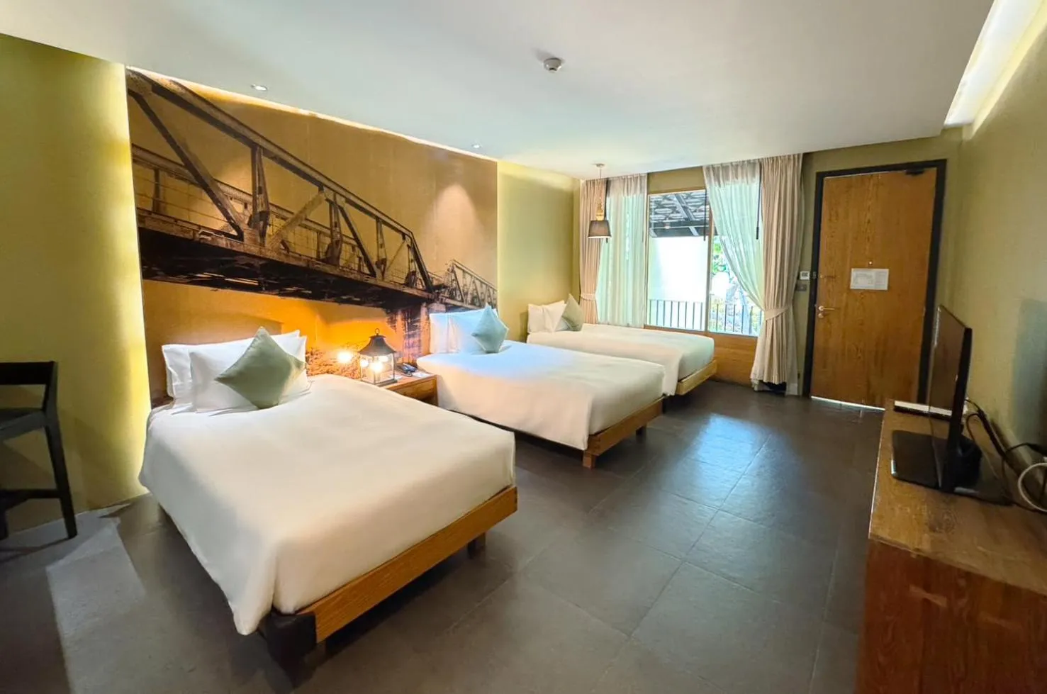  Deluxe Triple Garden View ( 24 hours Use of Room )  in U Inchantree Kanchanaburi