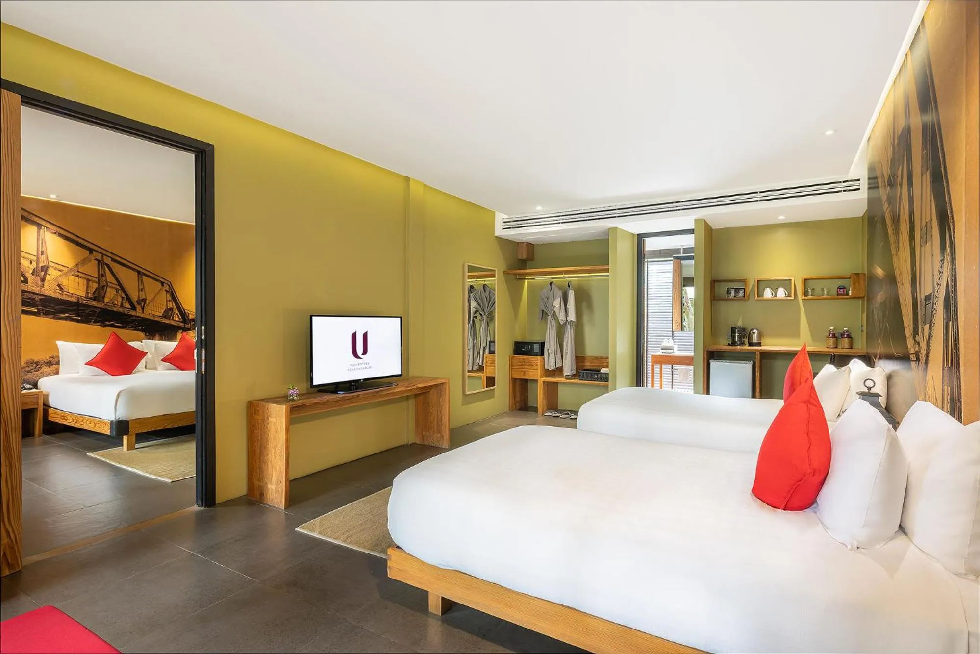 Deluxe Connecting Garden View ( 24 hours Use of Room ) in U Inchantree Kanchanaburi