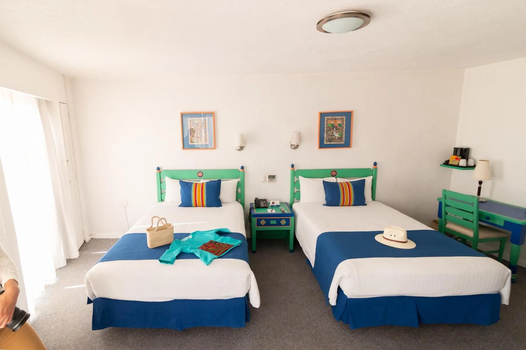 Standard Double Room with Two Double Beds in Hotel Victoria Oaxaca