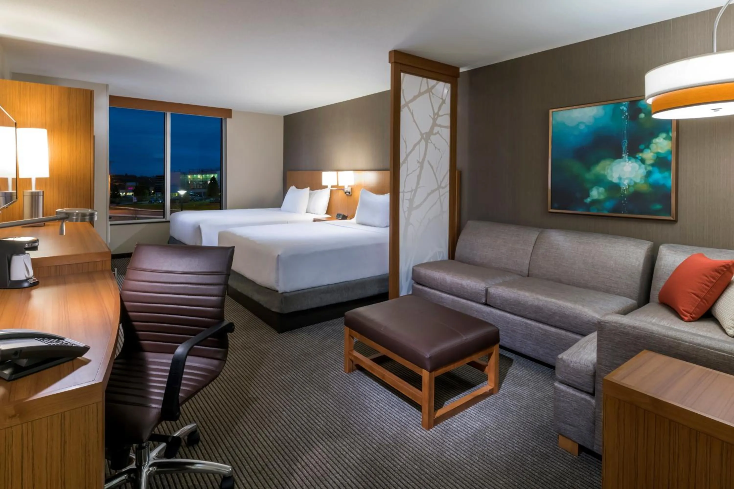 Queen Room with Two Queen Beds and Sofa Bed in Hyatt Place Marlborough/Apex Center