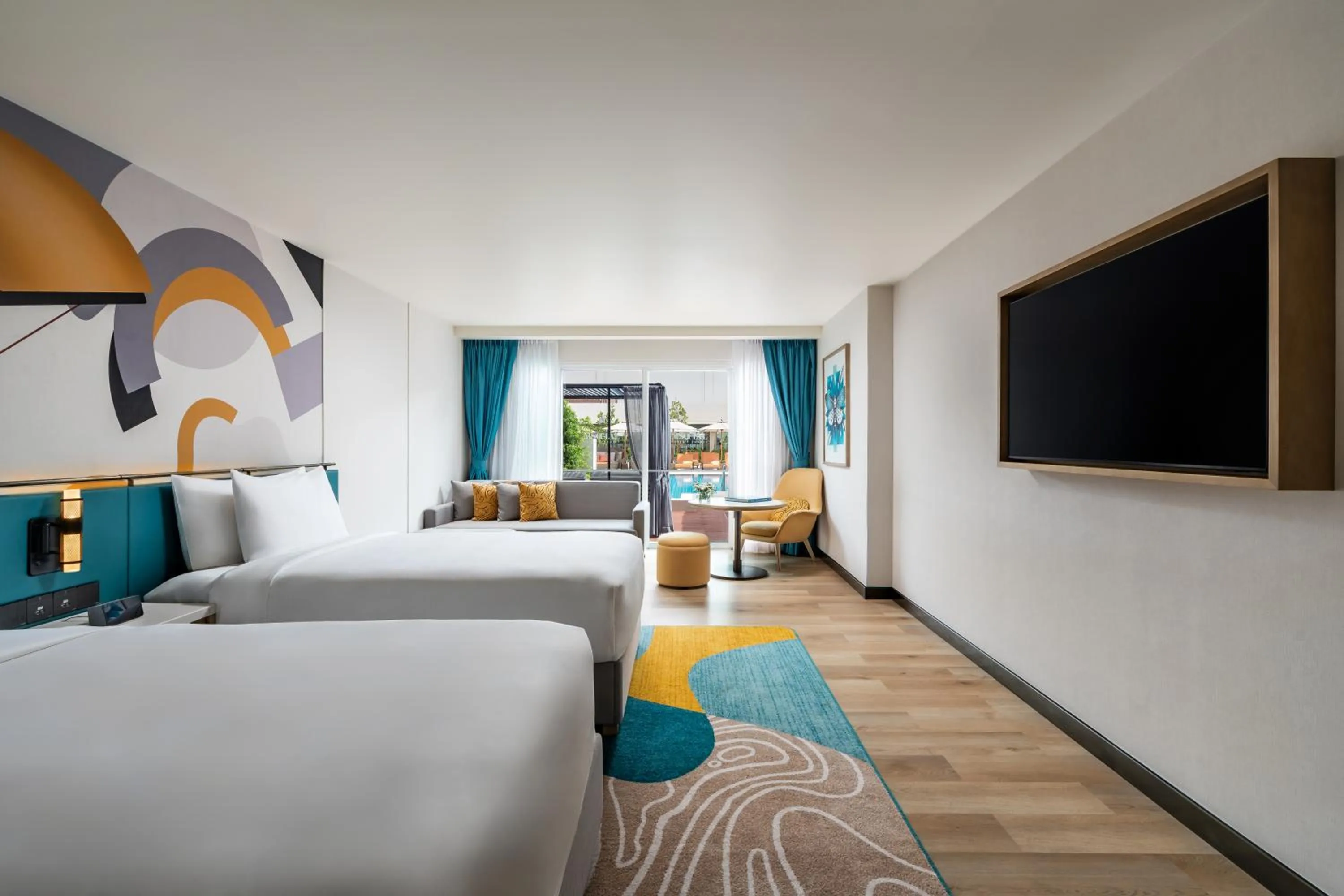 Stylish Pool Access Twin (Sunkissed) in M Social Hotel Phuket