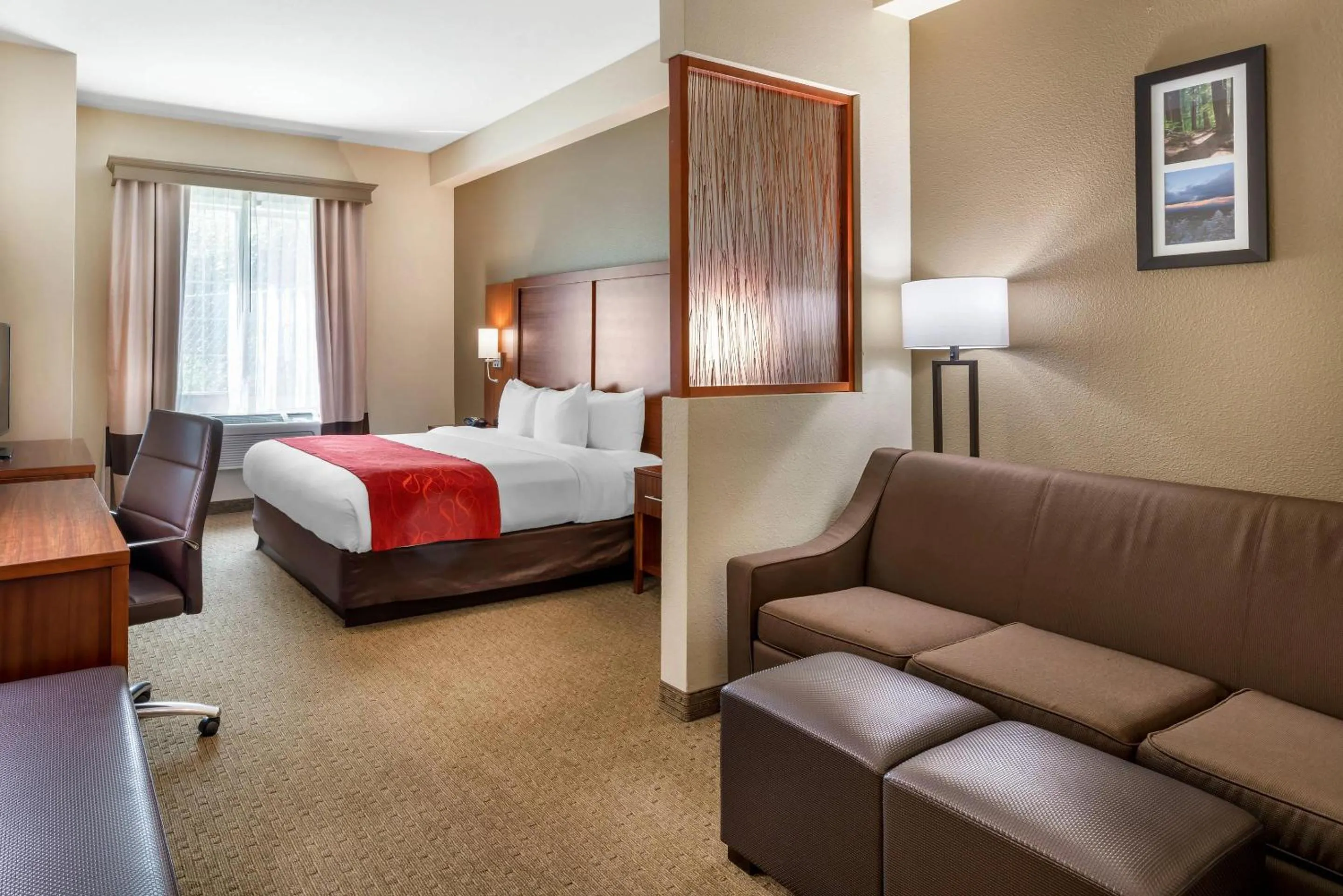 King Suite with Roll in Shower - Accessible/Non-Smoking in Comfort Suites Eugene University