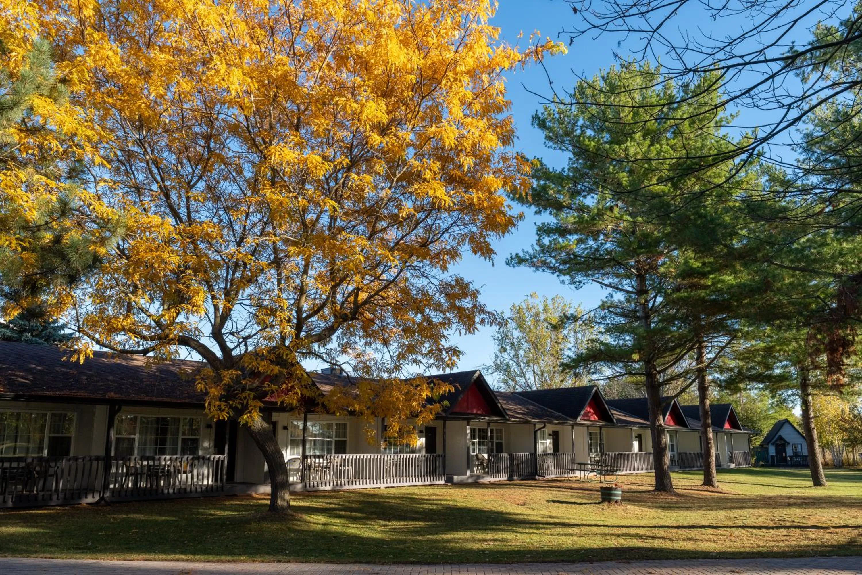 Deluxe Queen Room with Two Queen Beds and Pool View - Non-Smoking in Super 8 by Wyndham Gananoque - Country Squire Resort