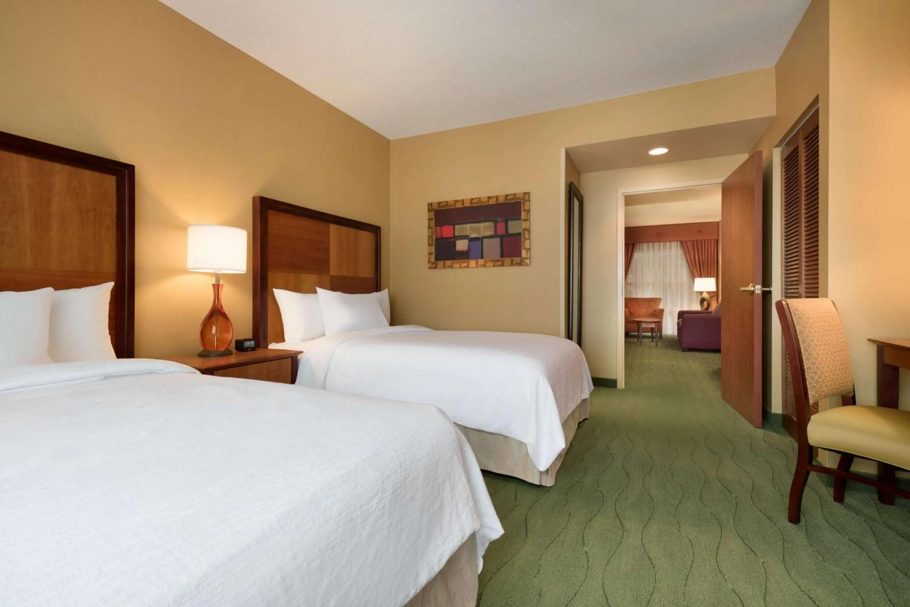 Premium Suite with Two Double Beds - Accessible in Embassy Suites East Peoria Hotel and Riverfront Conference Center