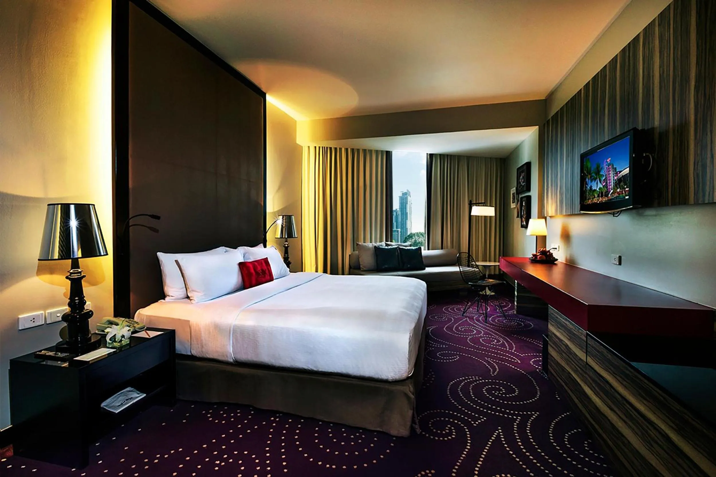 Deluxe Double or Twin Room with City View in Hard Rock Hotel Pattaya