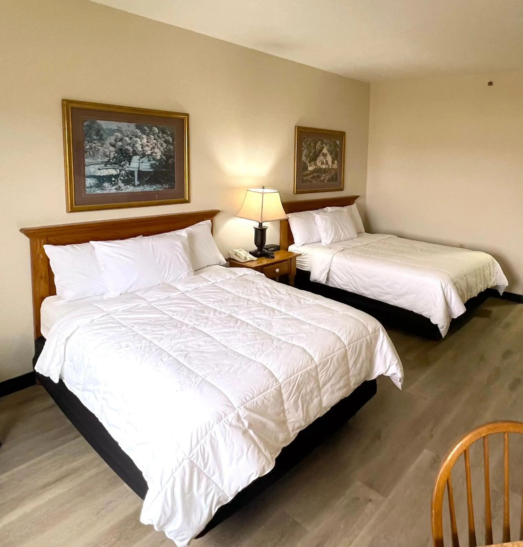 Room with Two Double Beds with Roll-In Shower-Disability Accessible - single occupancy in Van Buren Hotel