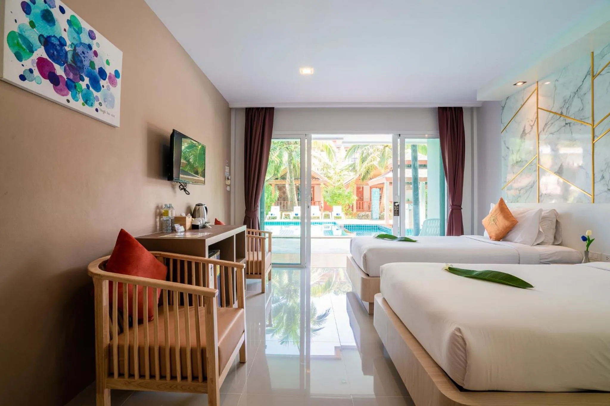 Deluxe Twin Room with Pool View in Phi Phi Anita Resort