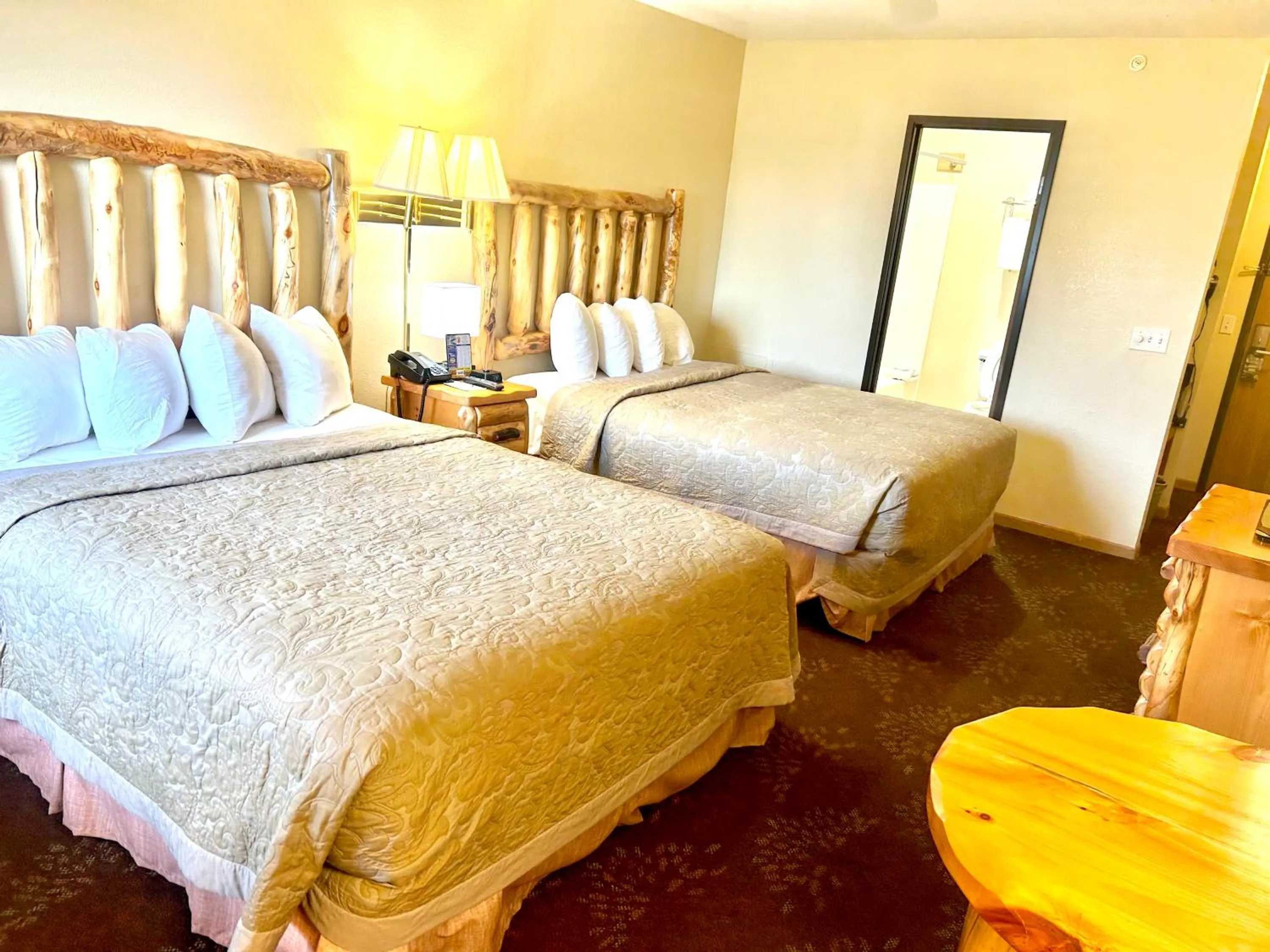 Traditional Queen Room with Two Queen Beds - Non-Smoking in Super 8 by Wyndham Bridgeview of Mackinaw City