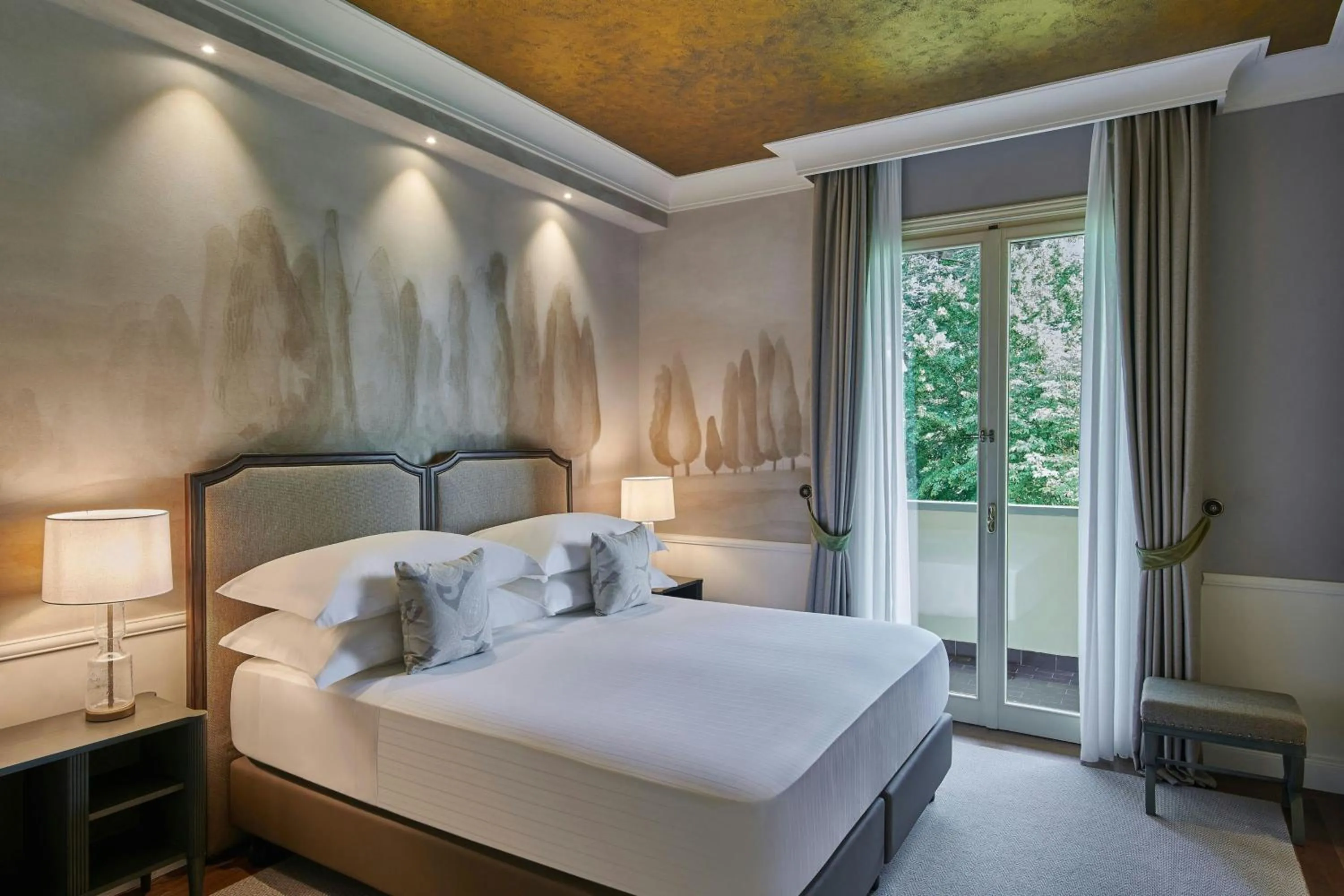 Classic Queen Room with Balcony and Garden View in Grotta Giusti Thermal Spa Resort Tuscany, Autograph Collection