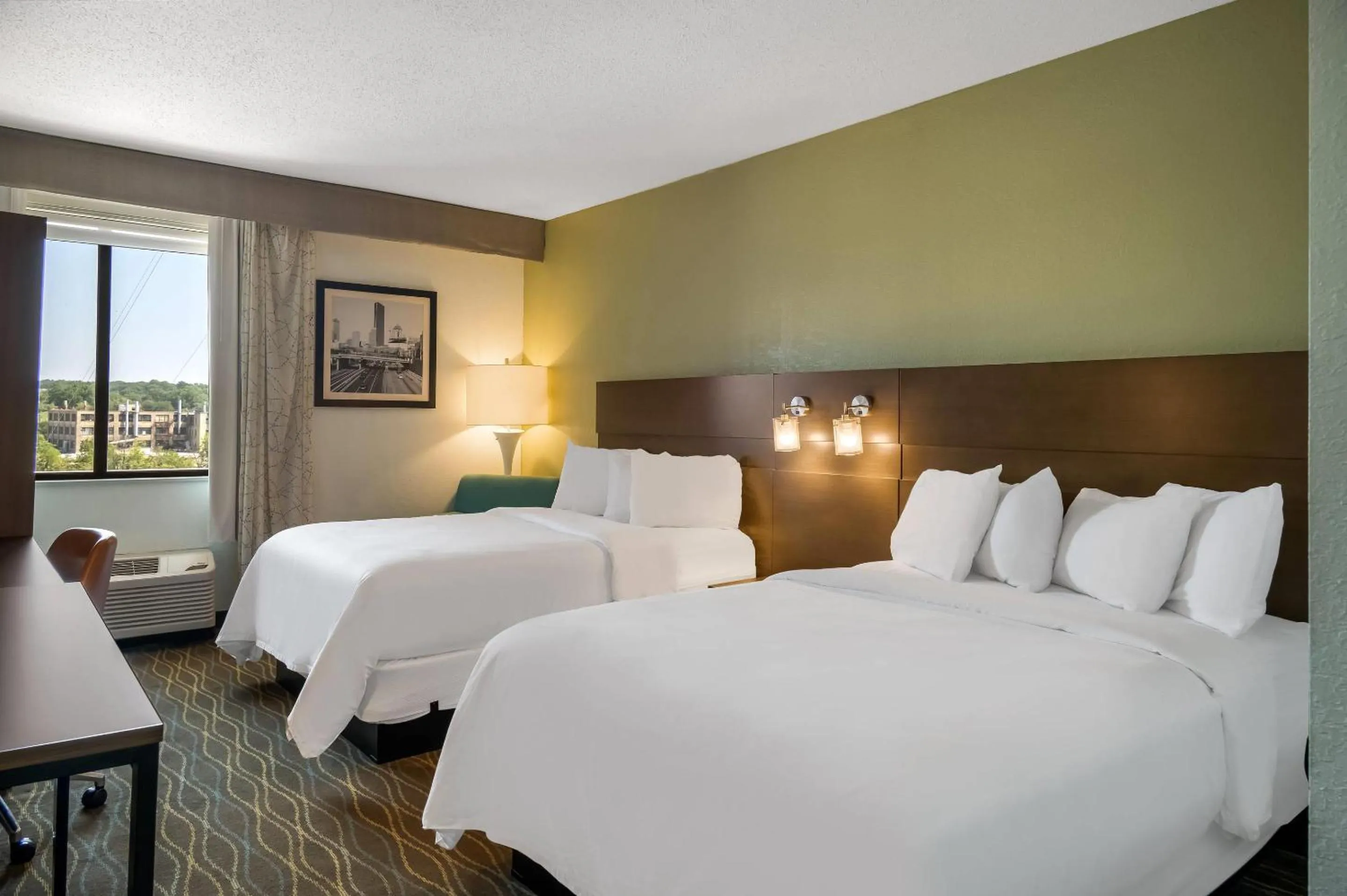 Queen Room with Two Queen Beds and River View - Non-Smoking in Radisson Hotel Grand Rapids Riverfront