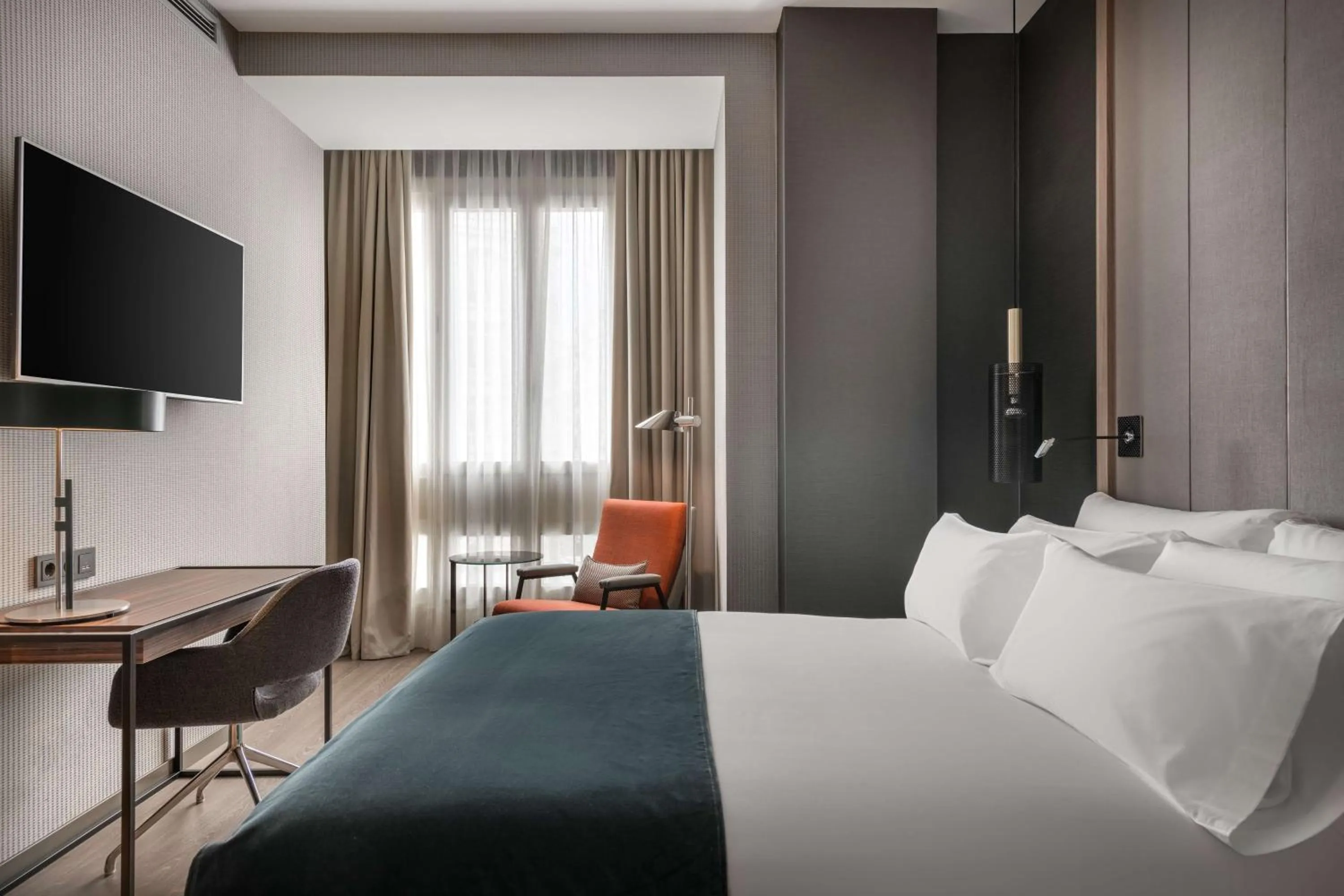 Premium Double or Twin Room with Gran Via View in NH Collection Madrid Gran Vía
