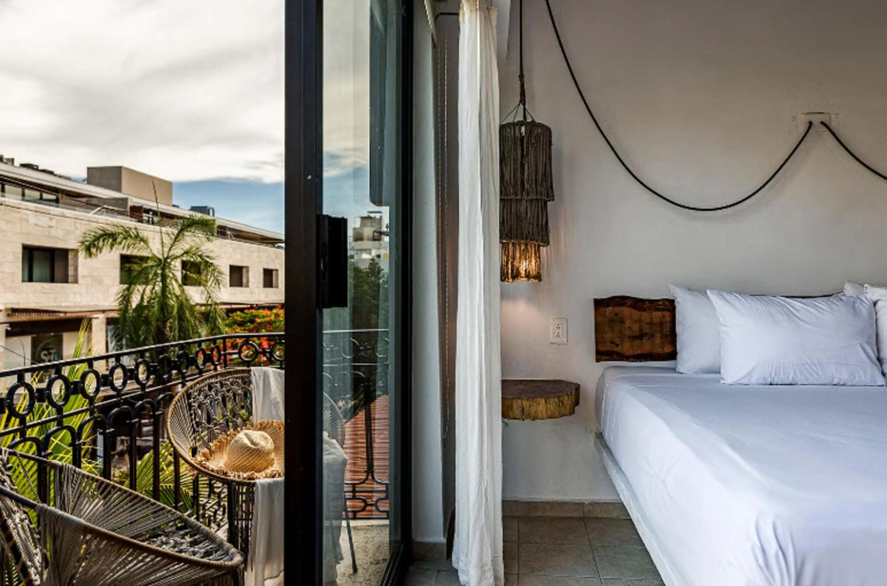 Deluxe King Room with Balcony and City Views in Hotel Banana Boutique & Spa - 5th Av Playa del Carmen