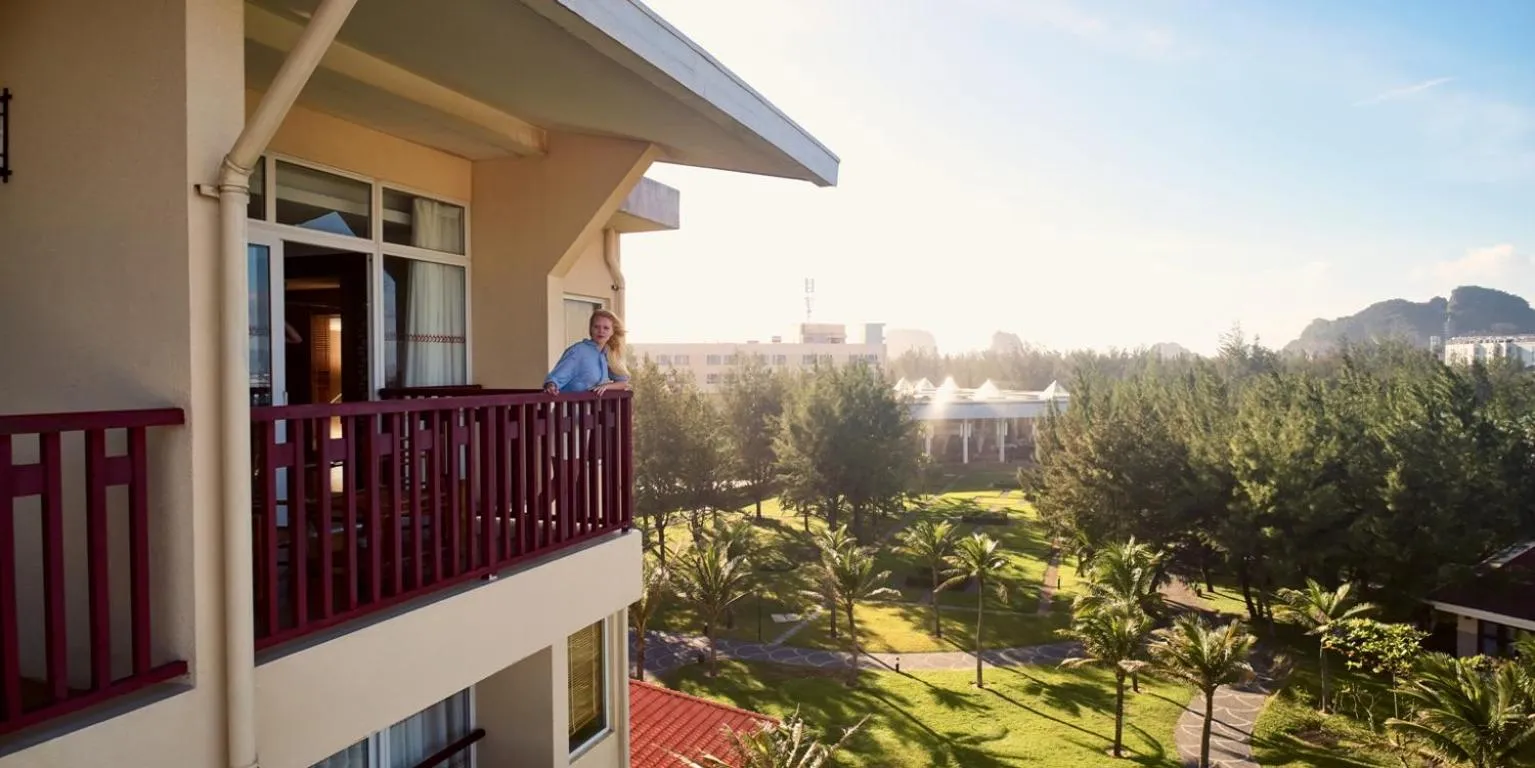 Premium Deluxe Double Room with Balcony - Garden View in Sandy Beach Non Nuoc Resort
