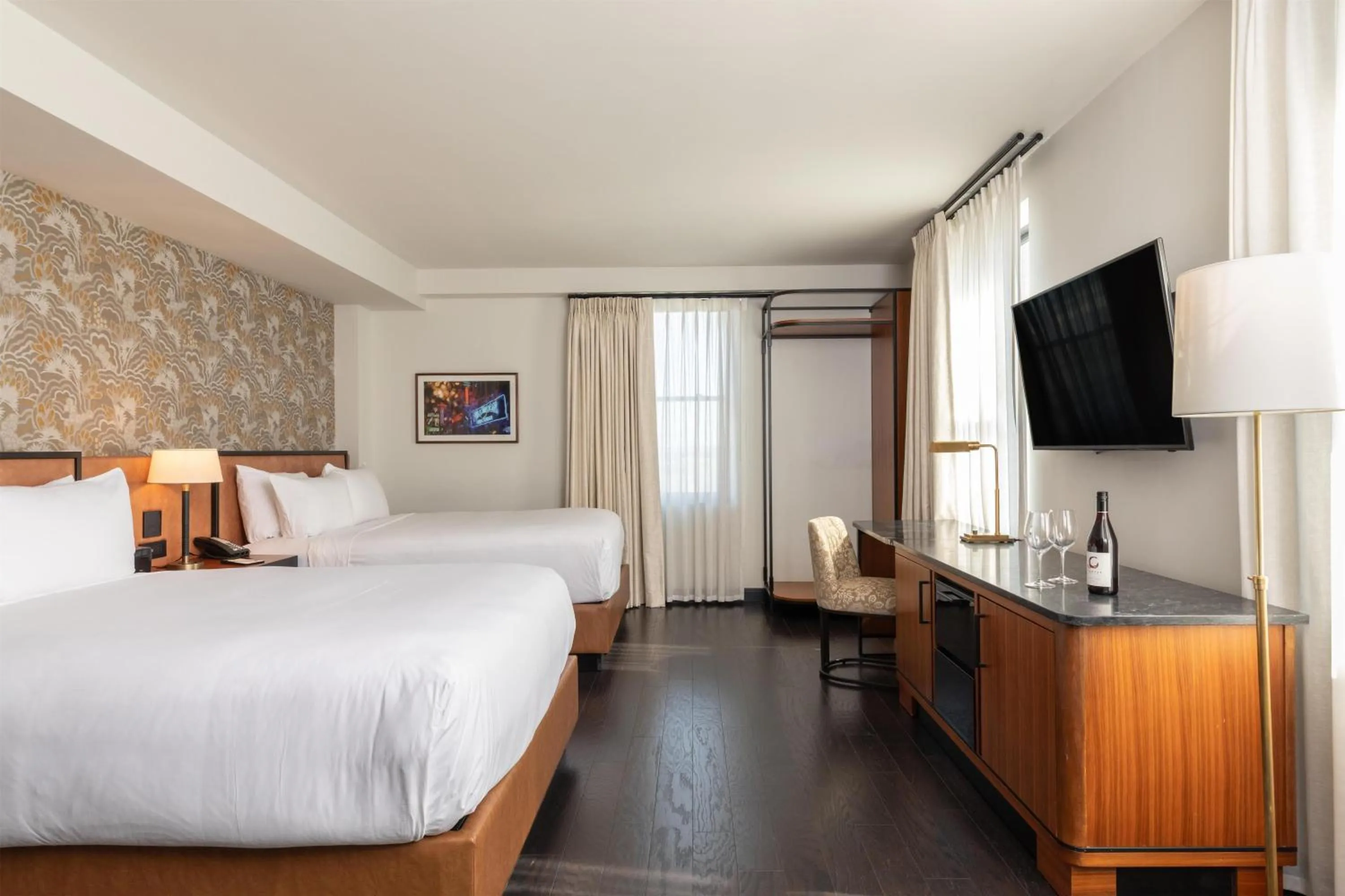 Queen Room with Two Queen Beds and Transfer Shower - Disability Access in Holston House Nashville, in The Unbound Collection by Hyatt