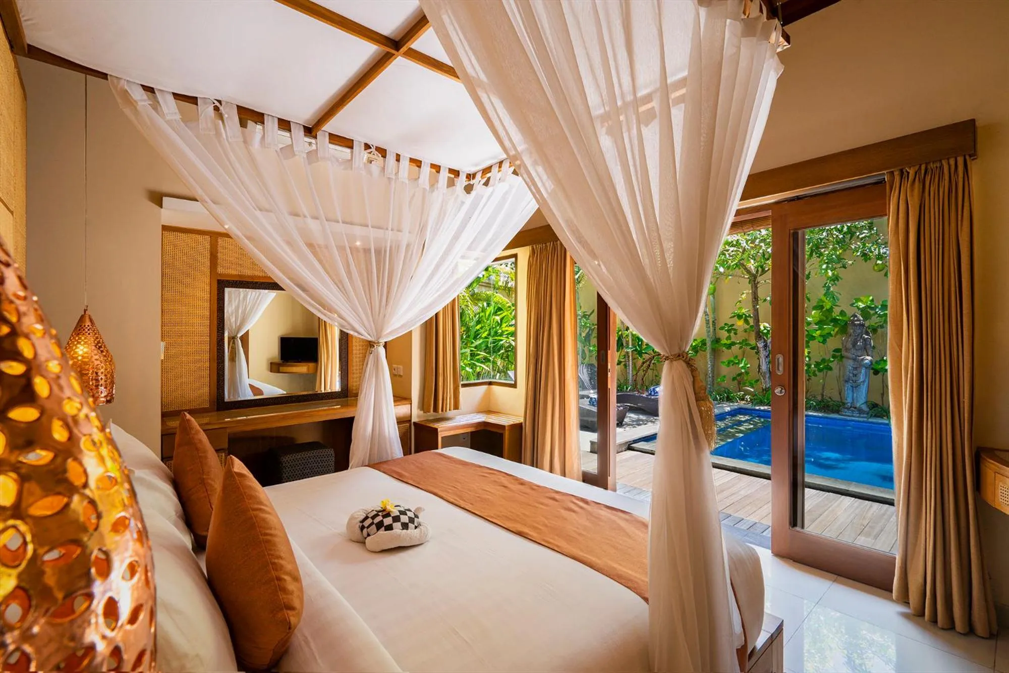 Two-Bedroom Private Pool Villa Balinese Style in Lasanti Villas Seminyak