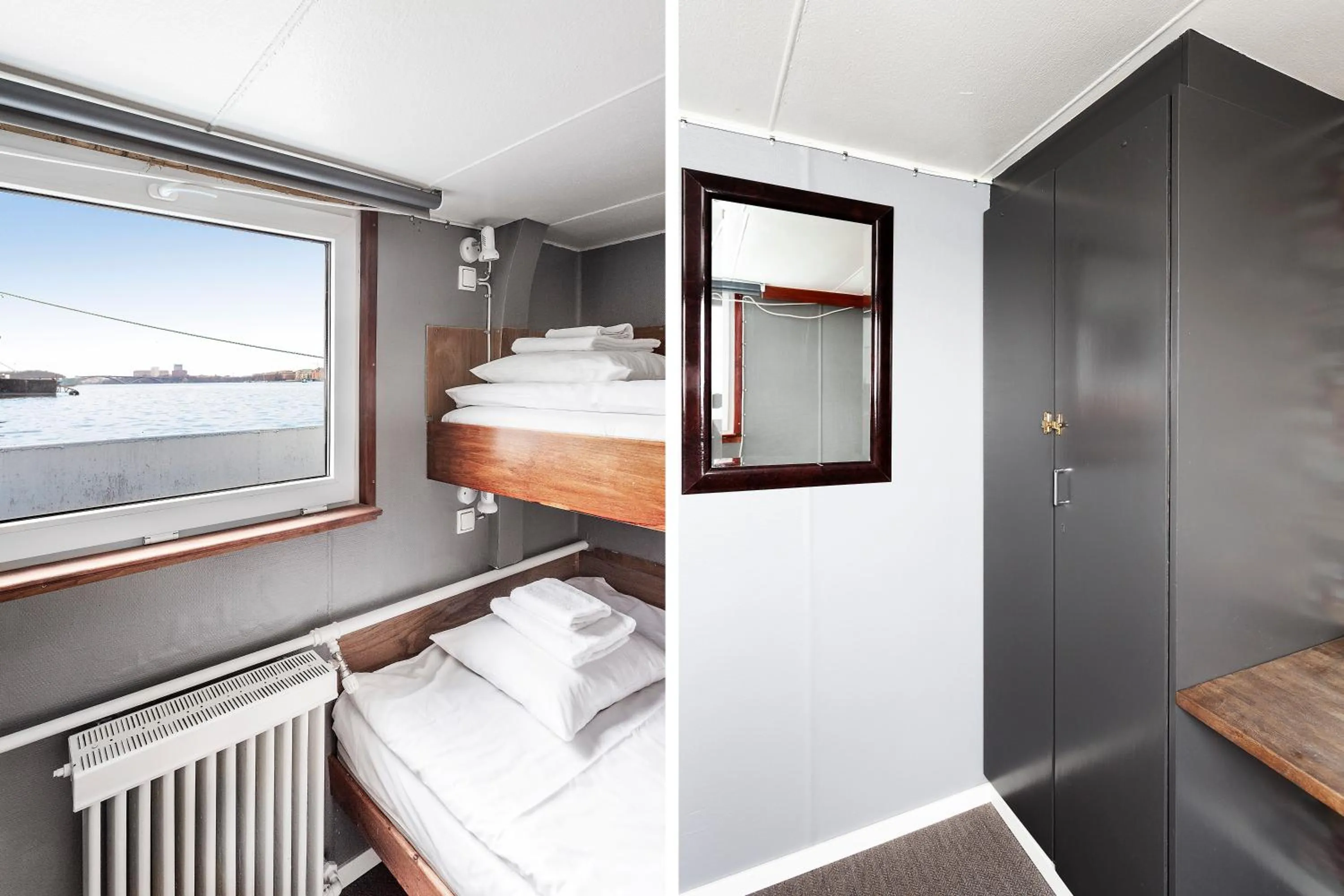 Economy Double Cabin with Shared Bathroom - Sea View in Rygerfjord Hotel & Hostel