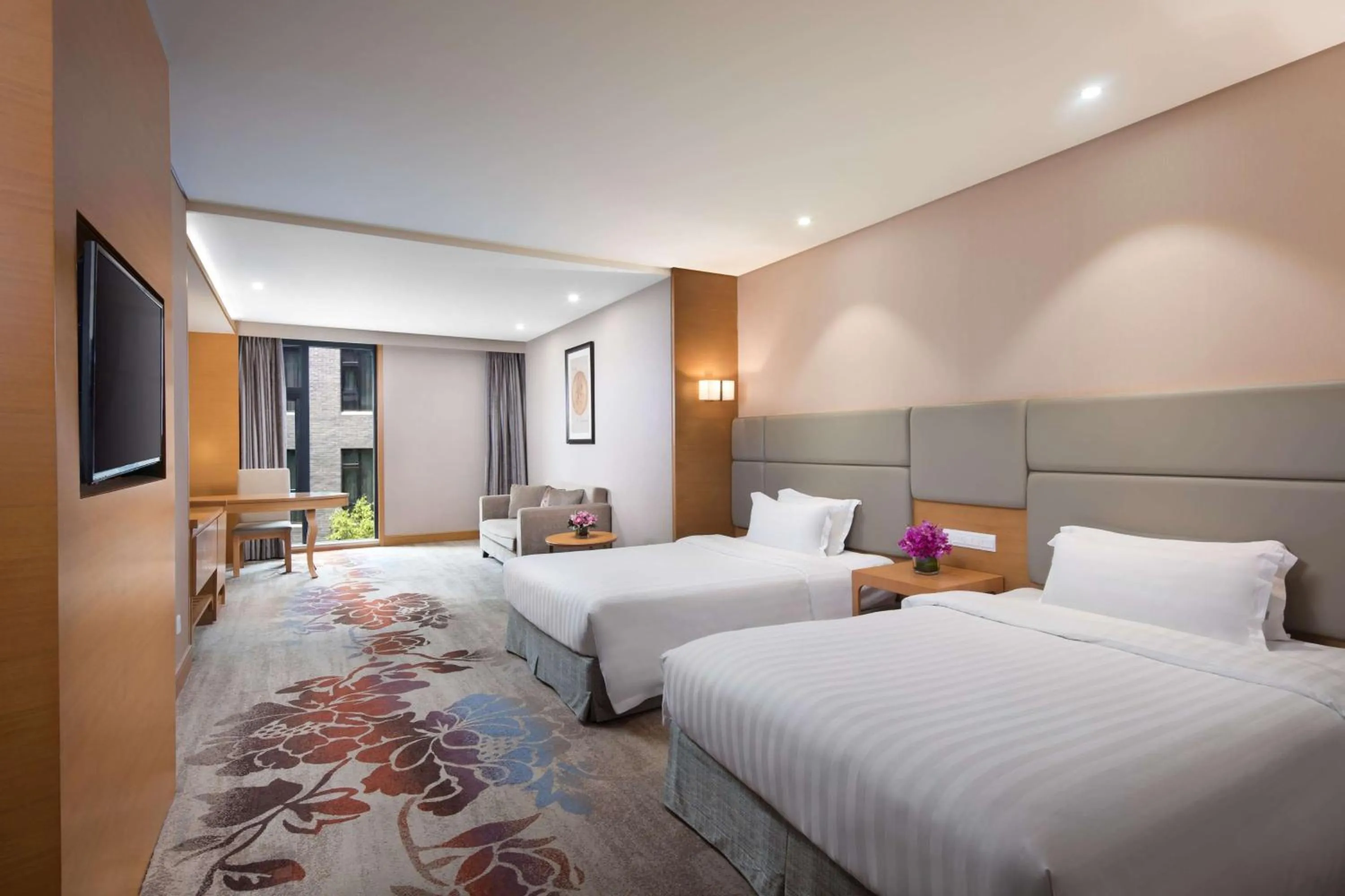 Deluxe Two Beds - Non-Smoking in Ramada by Wyndham Beijing Airport