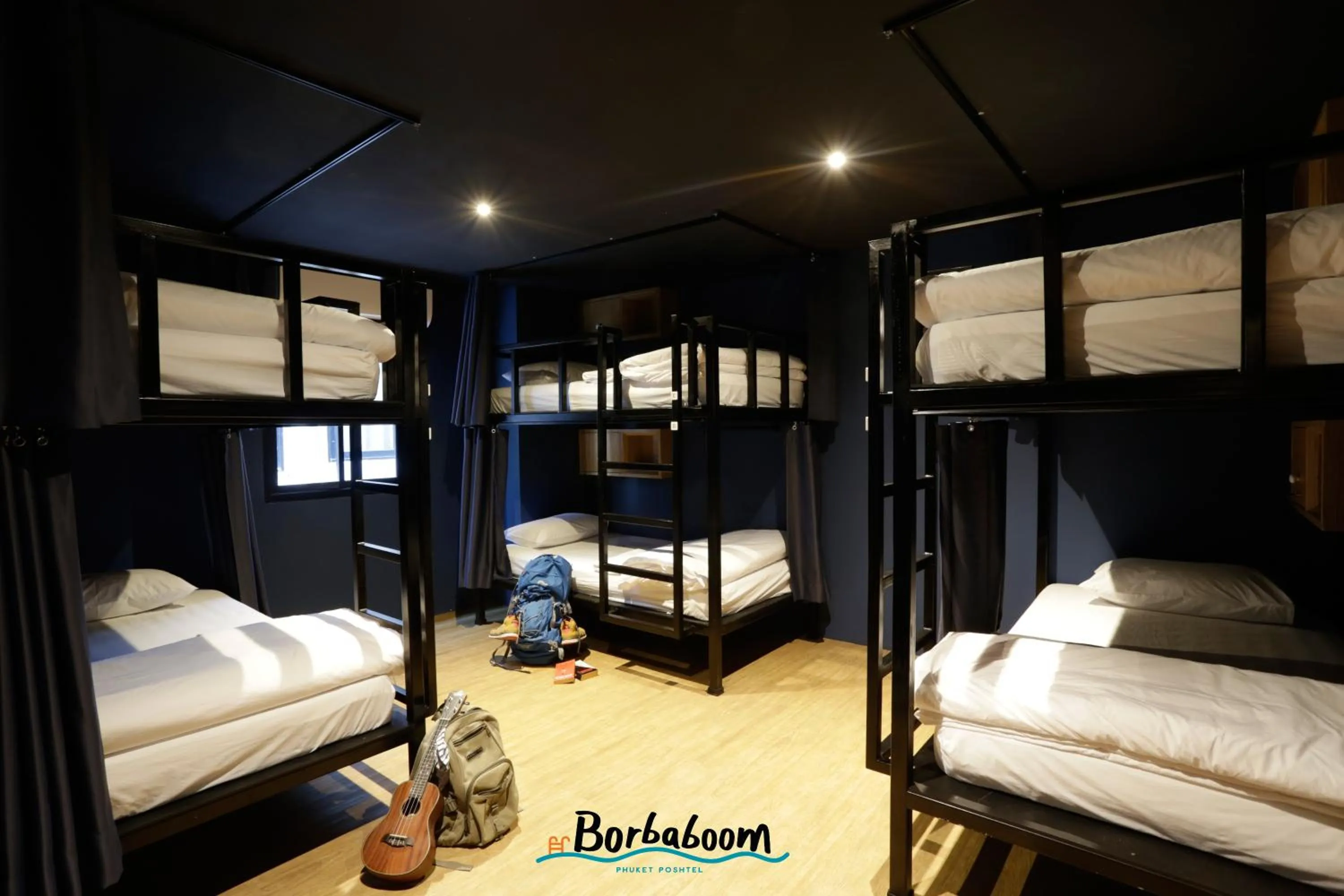 Bed in 8-Bed Female Dormitory Room in Borbaboom Phuket Poshtel & Hostel