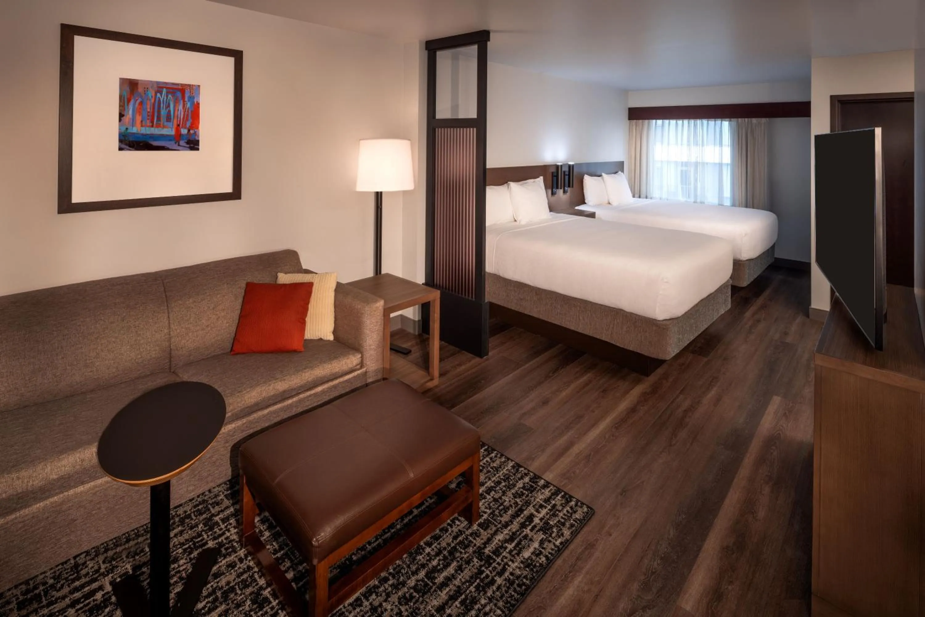 Queen Room with Two Queen Beds, Sofa Bed and Accessible Tub in Hyatt Place Seattle Downtown