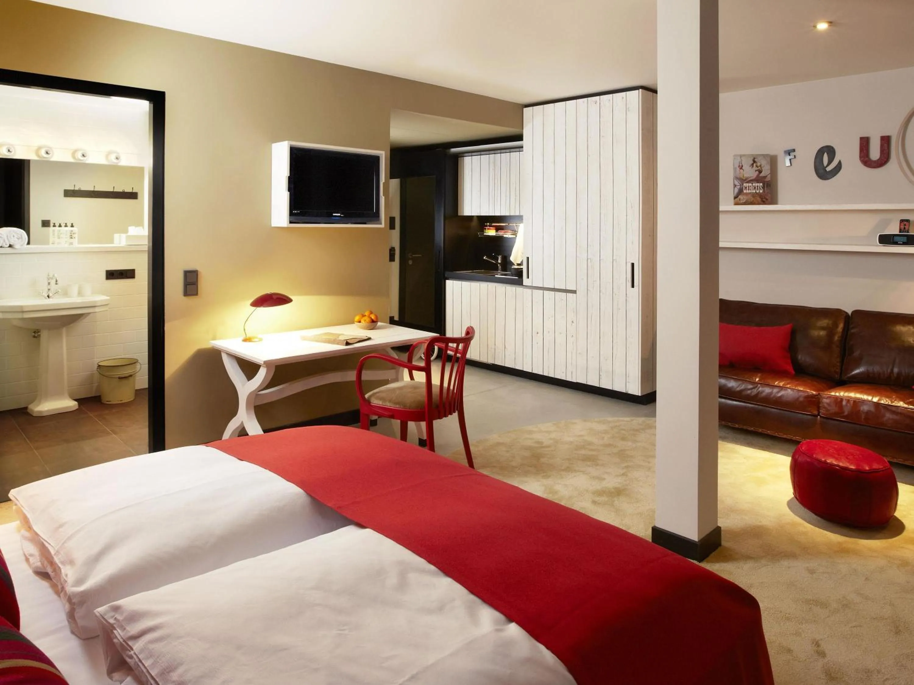 Bedroom, Bed in 25hours Hotel beim MuseumsQuartier