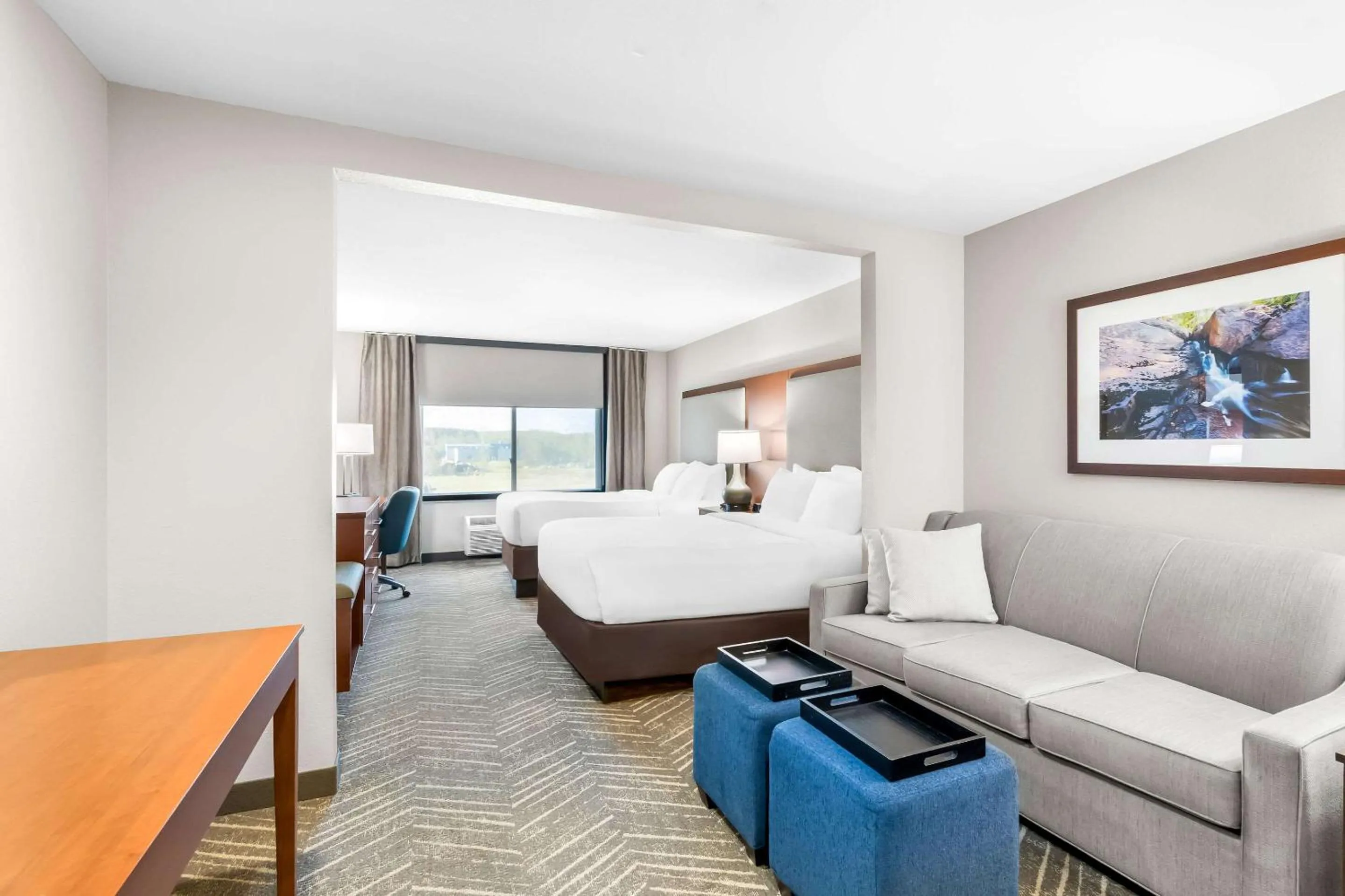 Queen Suite with Two Queen Beds and Sofa Bed - Non-Smoking in Comfort Inn & Suites Mountain Iron and Virginia