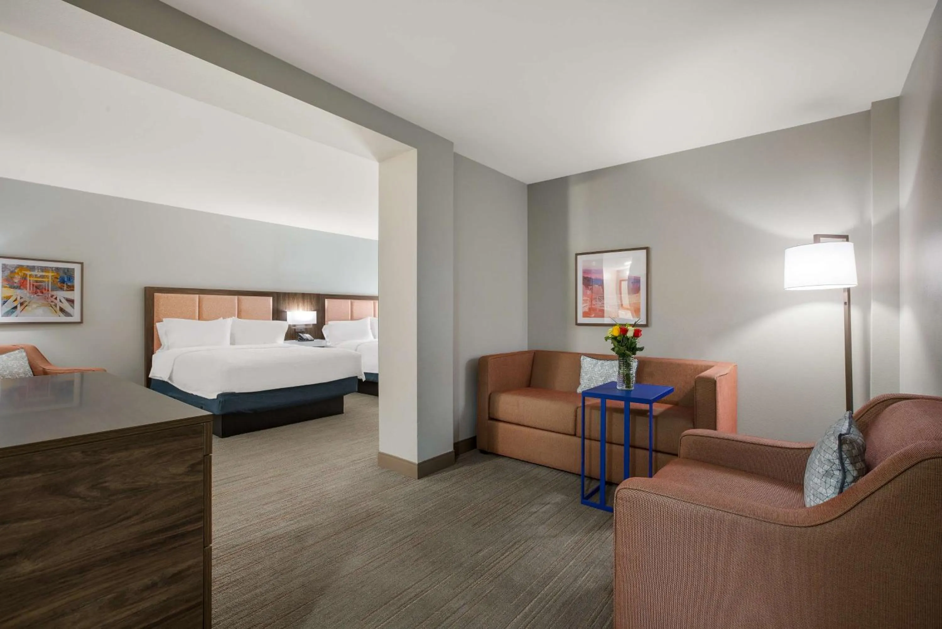 One-Bedroom Queen Suite with Two Queen Beds - Non-Smoking in Hampton Inn Linden