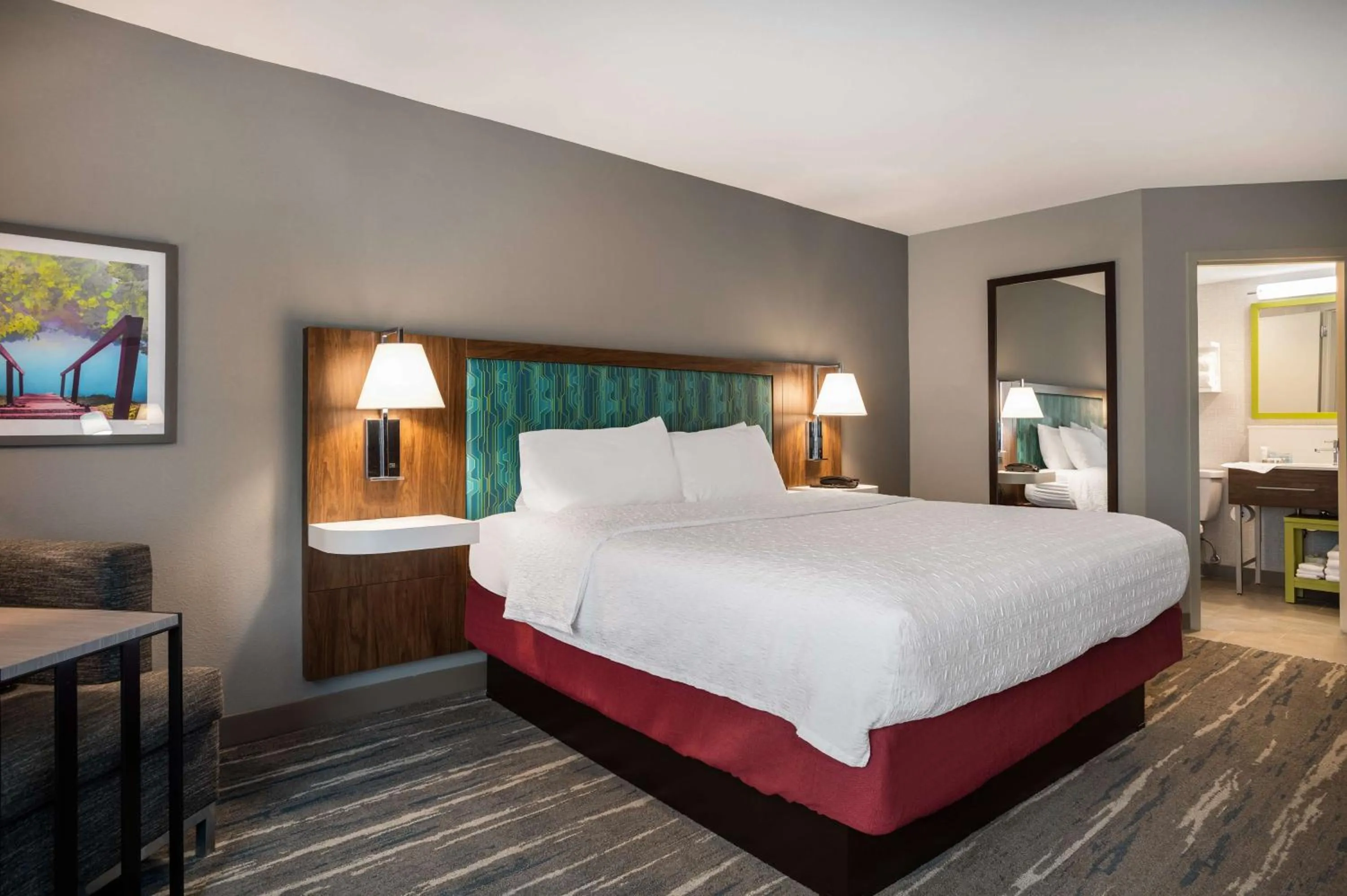 King Room with Microwave and Refrigerator - Non-Smoking in Hampton Inn Gadsden