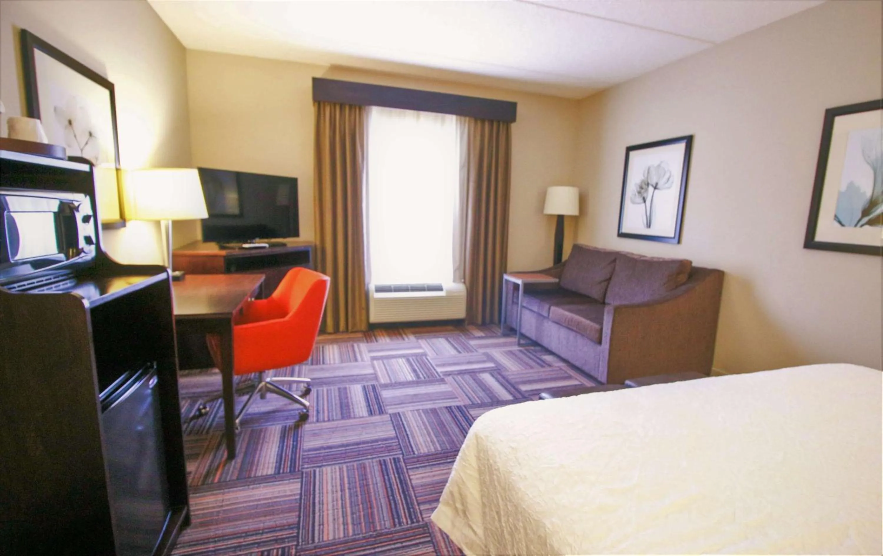 King Room with Sofa Bed and Study - Non-Smoking in Hampton Inn & Suites Flowery Branch