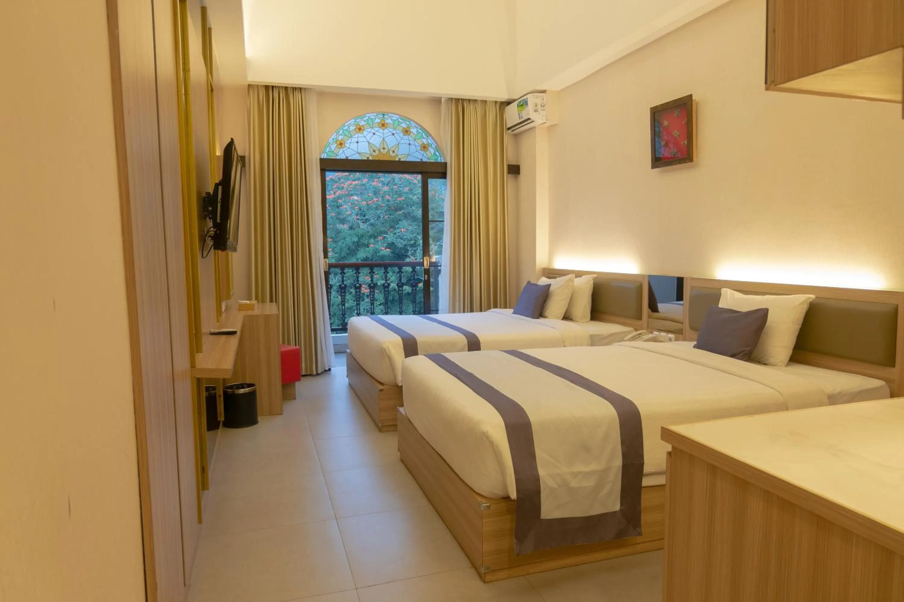 Deluxe Double or Twin Room with Balcony in @K Hotel