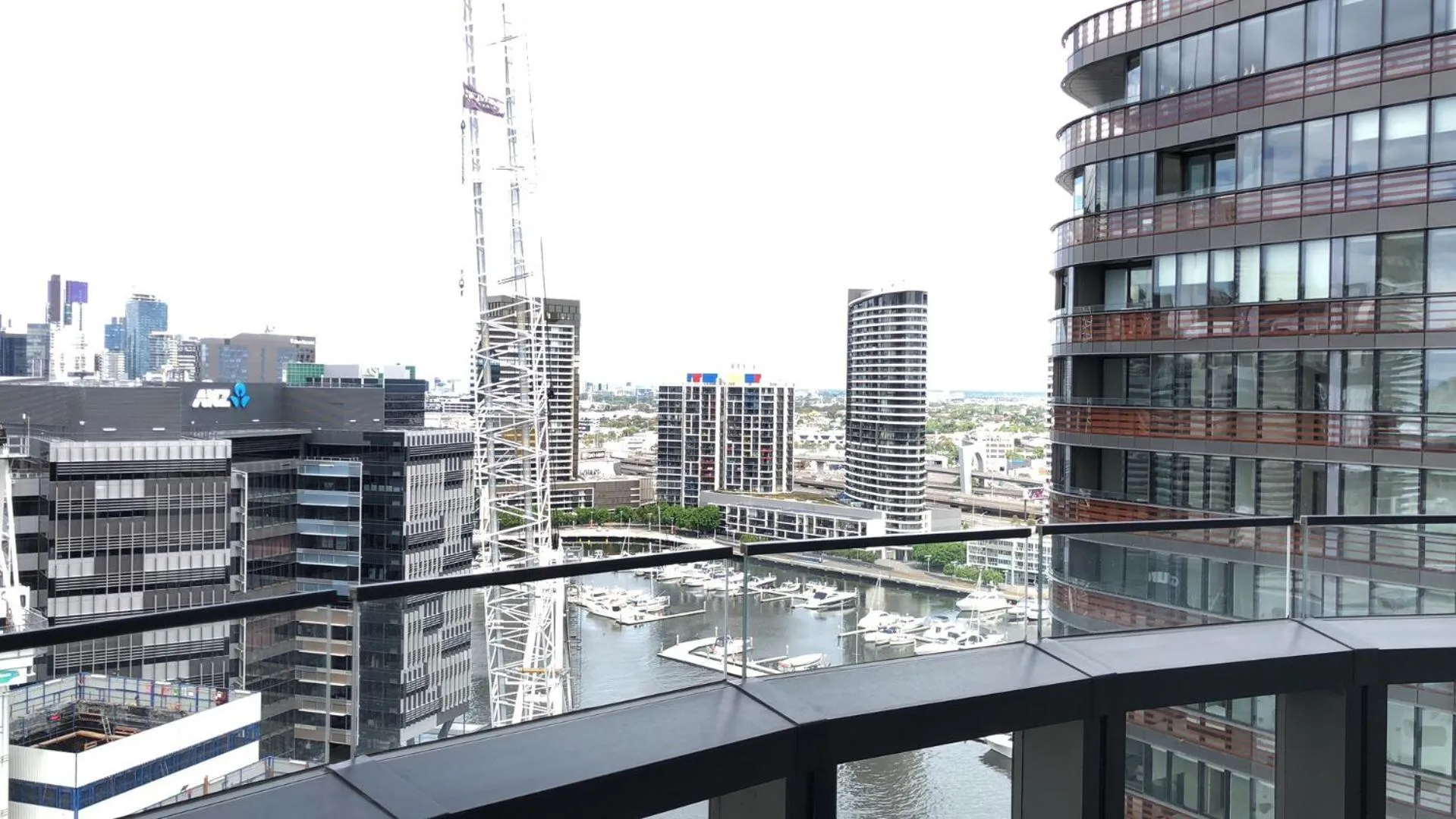 Standard two bedroom one bathroom with river/harbor view in Winston Apartments Docklands