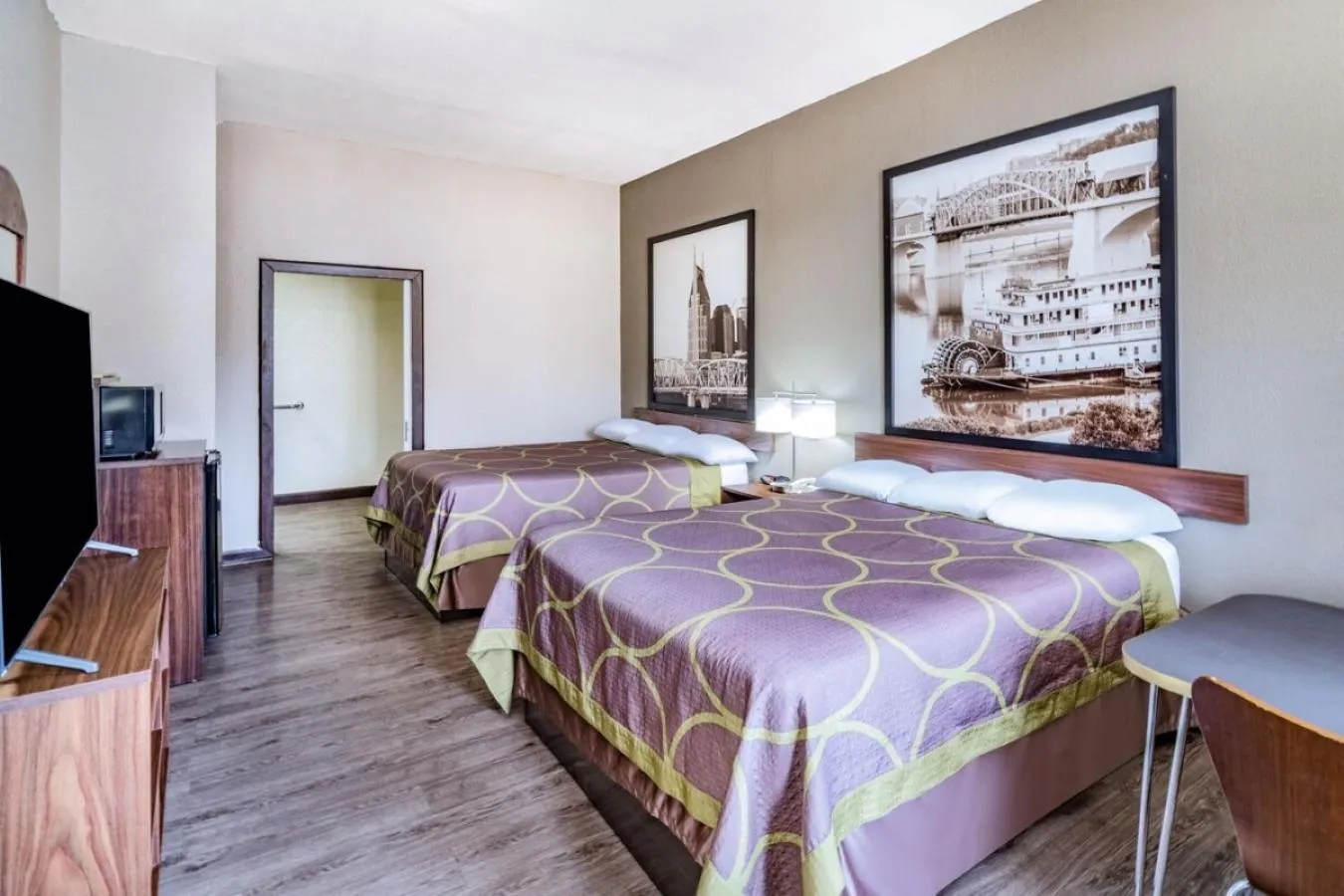 Deluxe Queen Room with Two Queen Beds -Disability Access - Non-Smoking in Super 8 by Wyndham Columbia