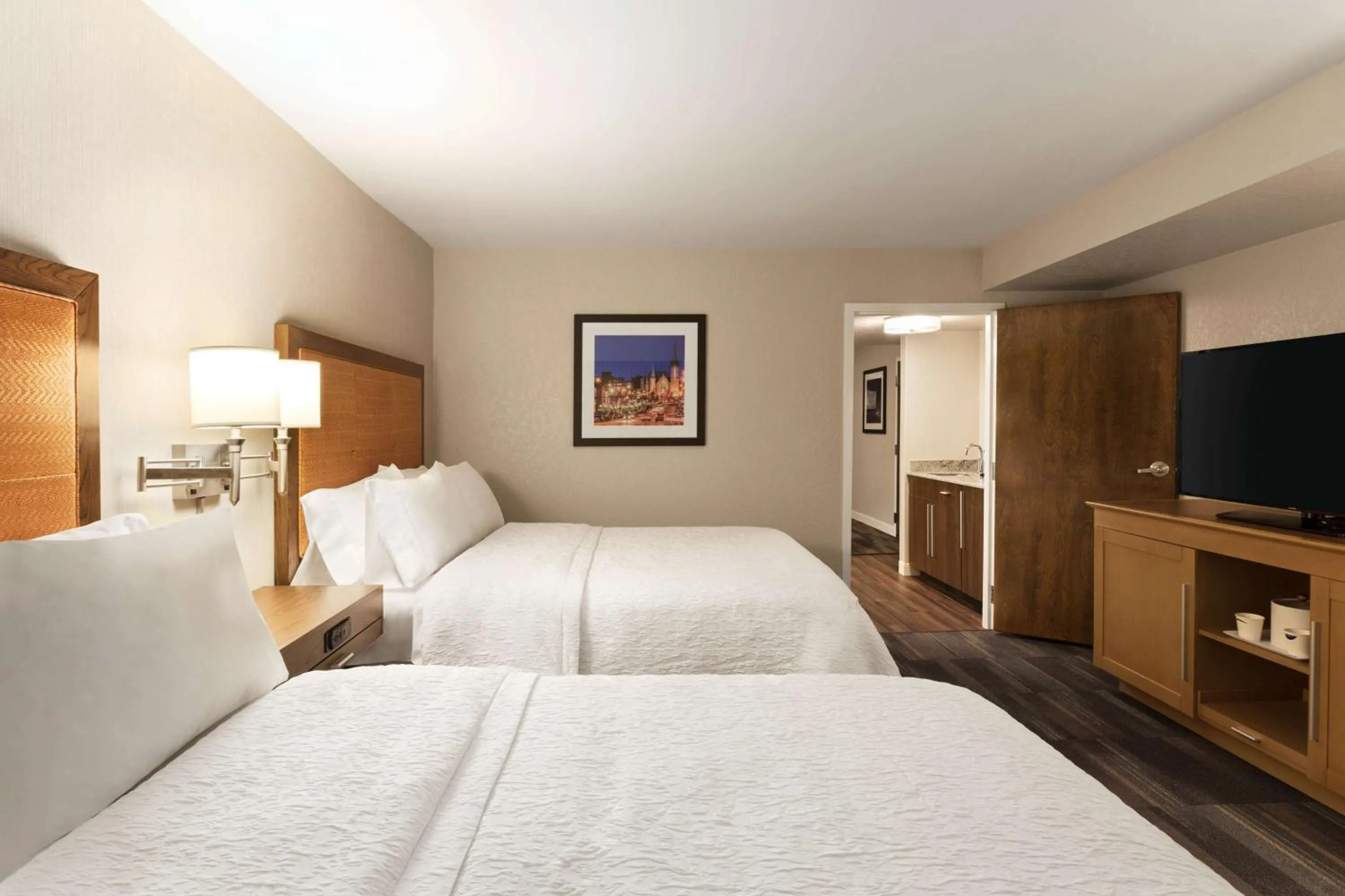 Queen Suite with Two Queen Beds and Sofa Bed in Hampton Inn by Hilton Fort Smith