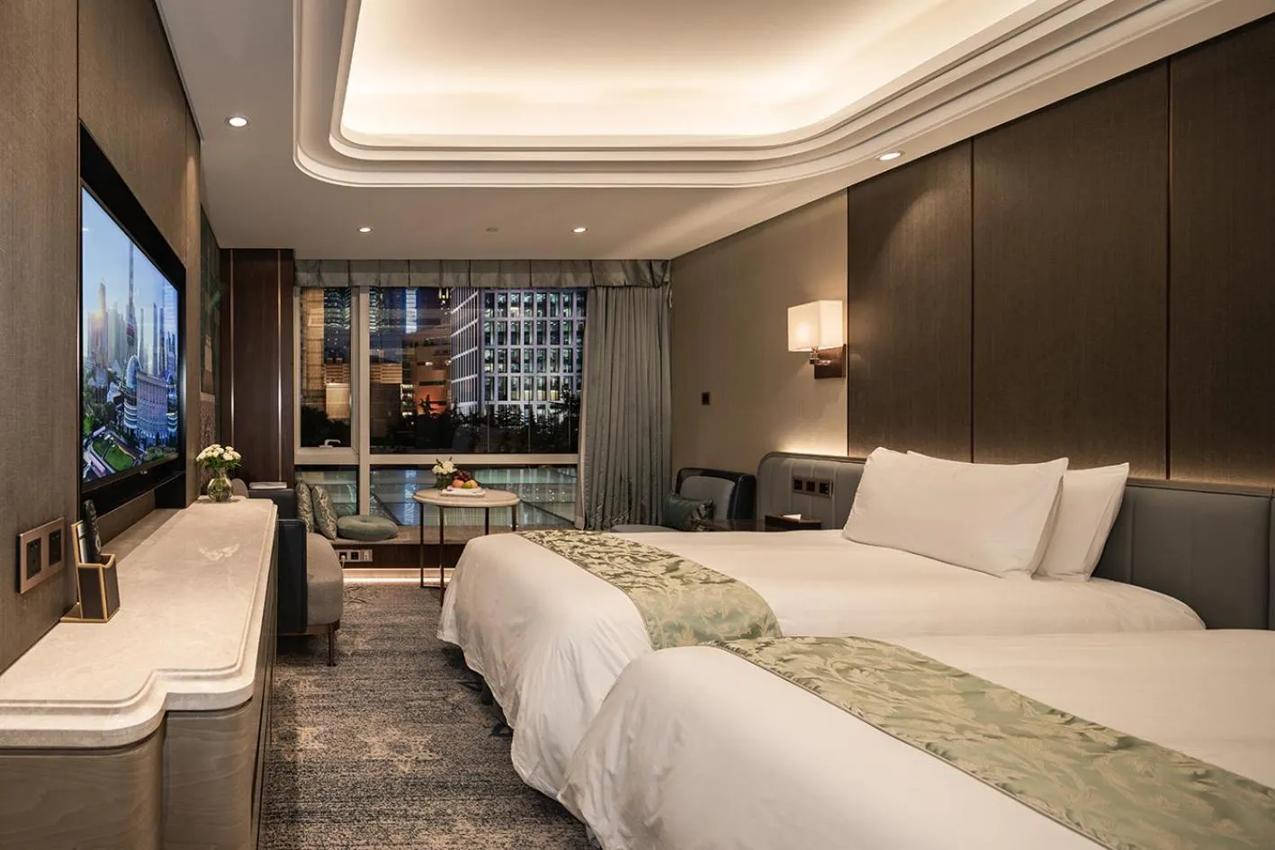 Superior Twin Room with Garden View in Oriental Riverside Bund View Hotel (Shanghai International Convention Center)