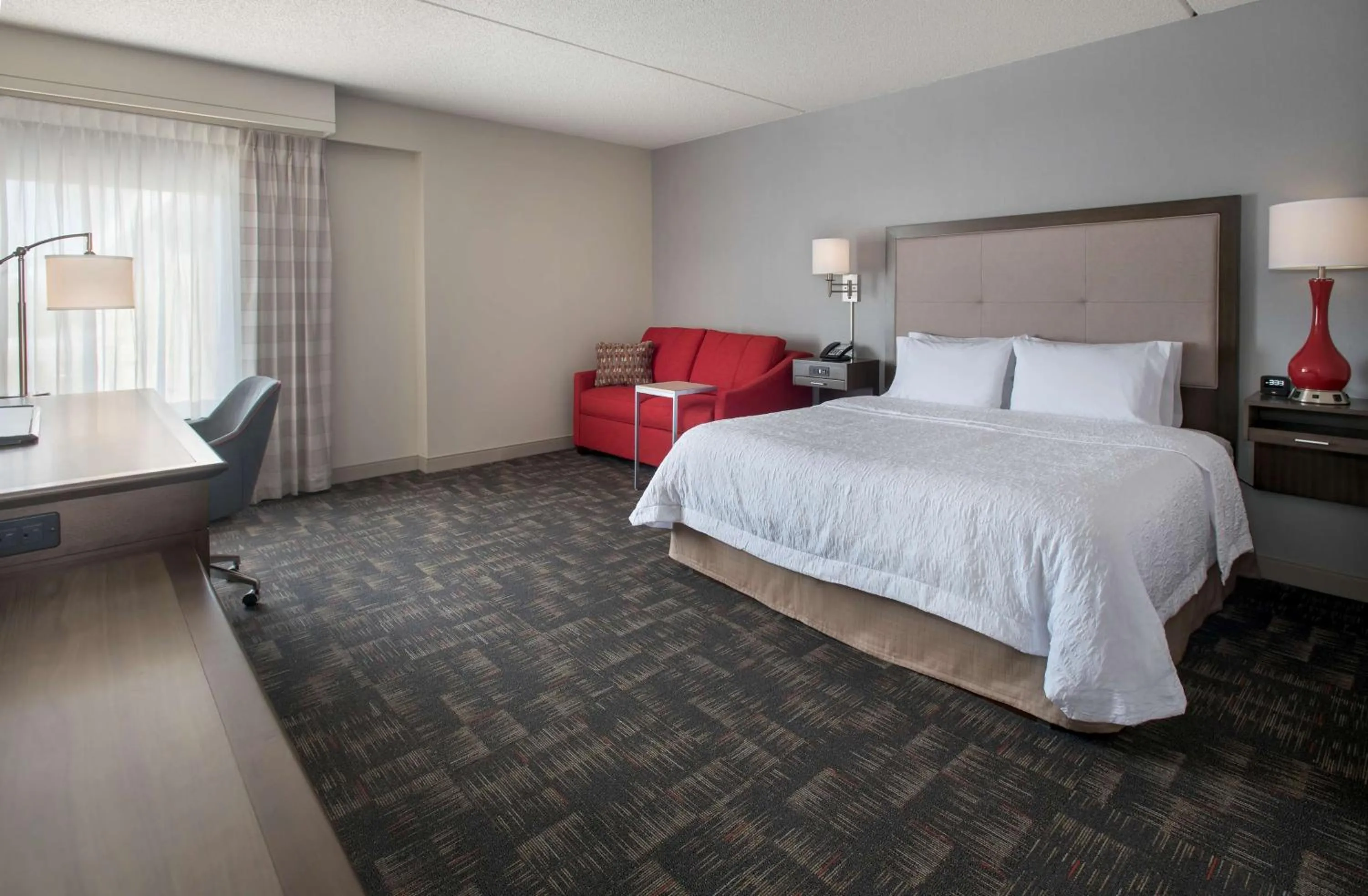 Premium King Room with Sofa Bed - Non-Smoking in Hampton Inn Boston Logan Airport