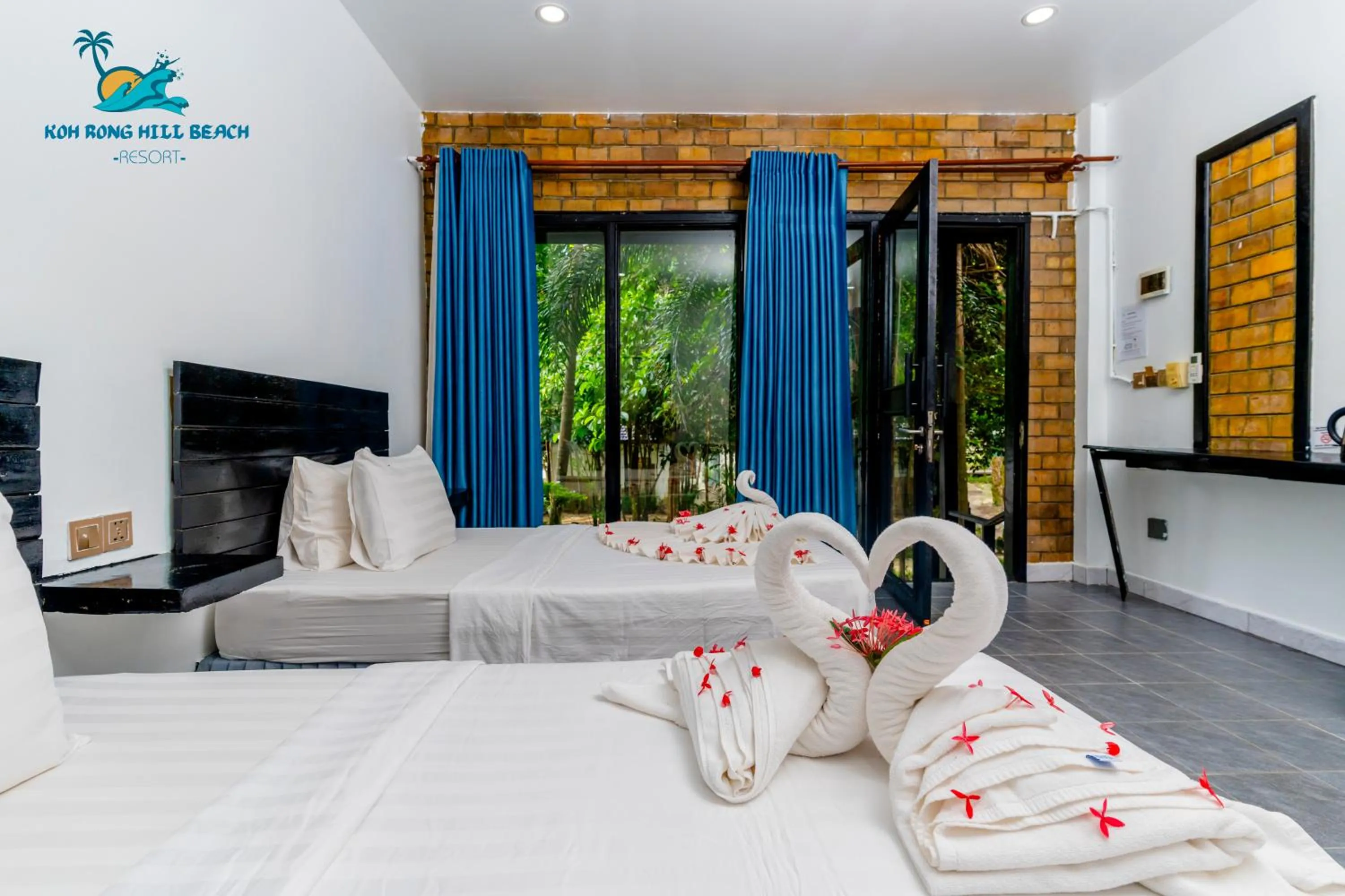 Deluxe Twin with Ocean View - single occupancy in Koh Rong Hill Beach Resort
