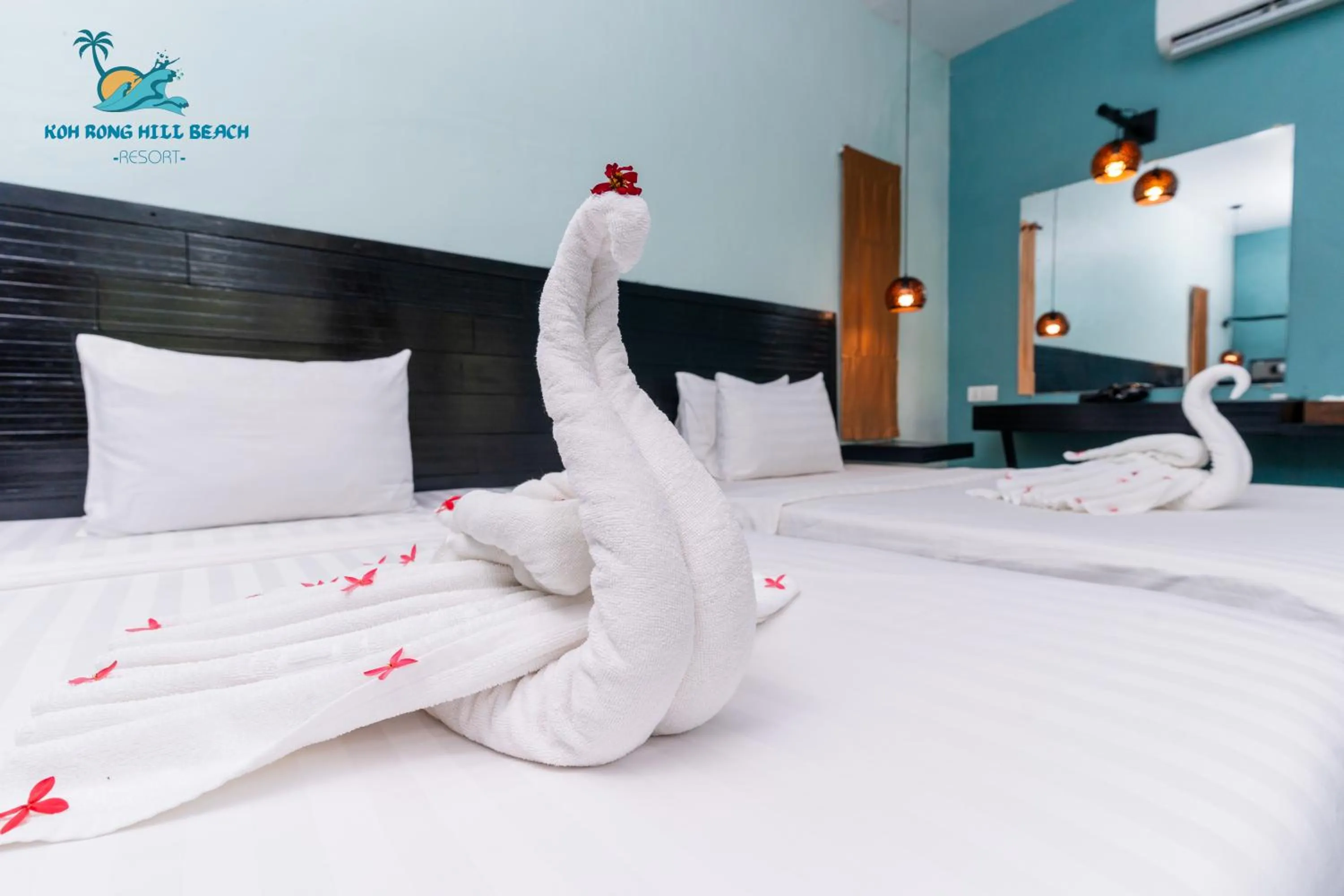 Classic Twin with Garden View in Koh Rong Hill Beach Resort