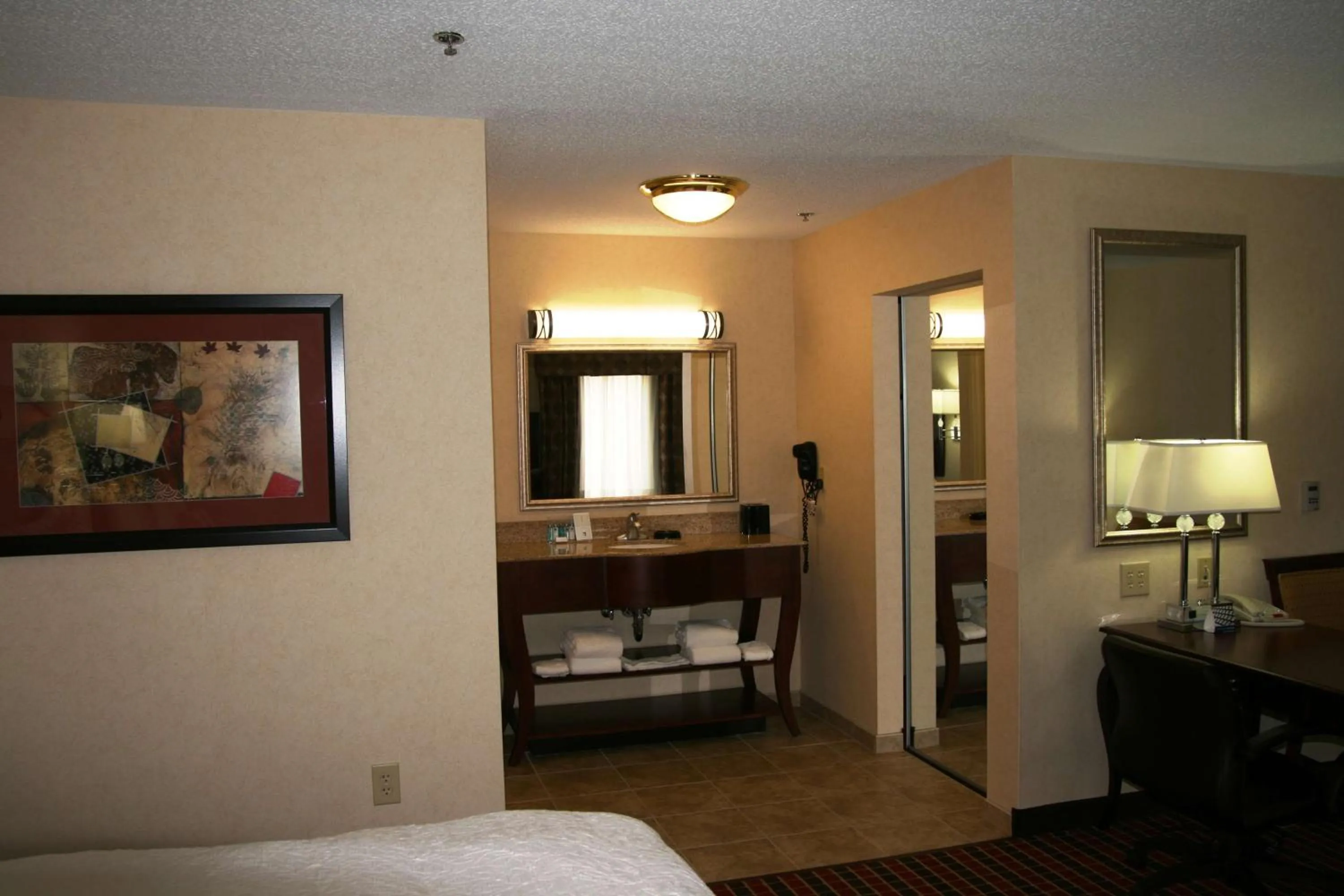 Queen Studio Suite with Two Queen Beds and Sofa Bed - Non-Smoking in Hampton Inn & Suites Dayton-Airport