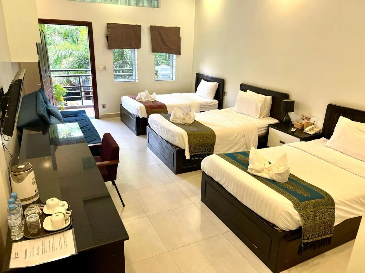 Triple Room with Pool View in The Local Time Village