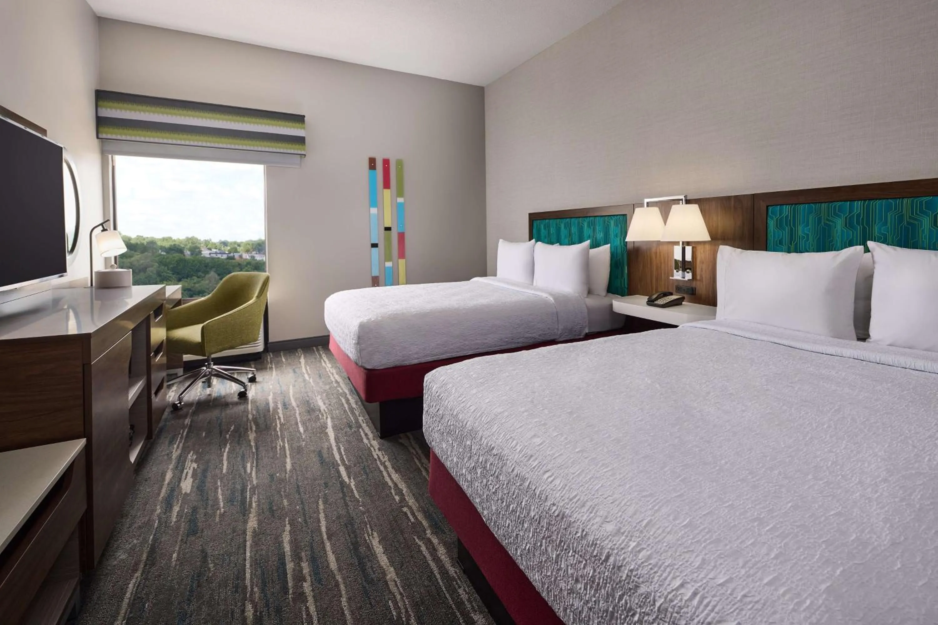 Queen Room with Two Queen Beds (4 Adults) in Hampton Inn Massillon