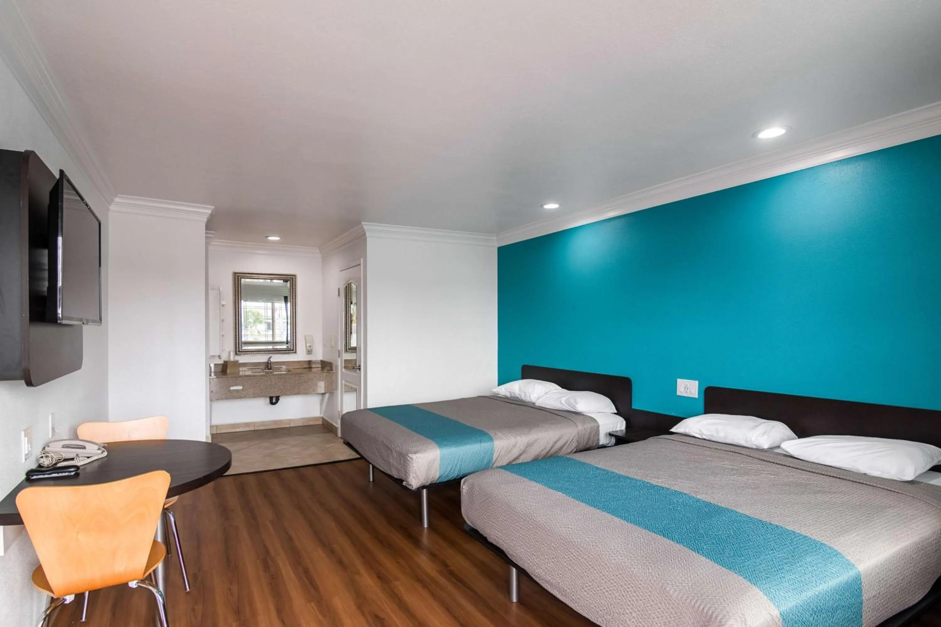 Deluxe Queen Room with Two Queen Beds - Non-Smoking in Motel 6-Norwalk, CA