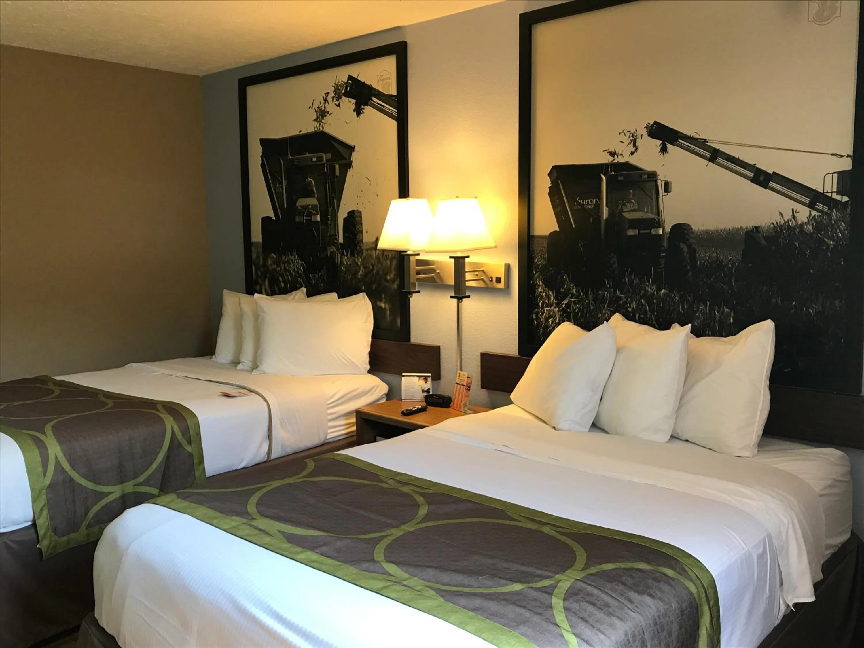 Double Room with Two Double Beds - Smoking in Super 8 by Wyndham Omaha/West Dodge