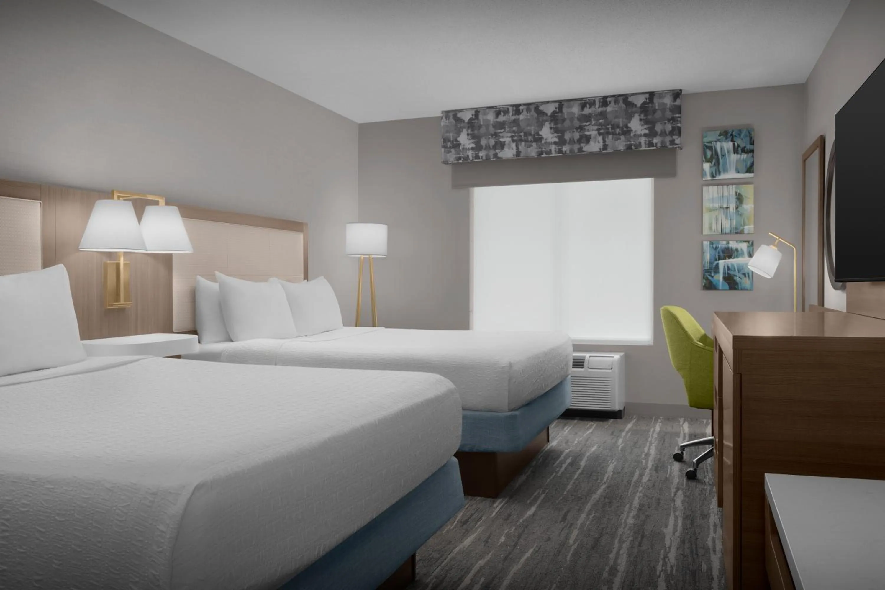 Room with Two Queen Beds - Non-Smoking in Hampton Inn Ithaca