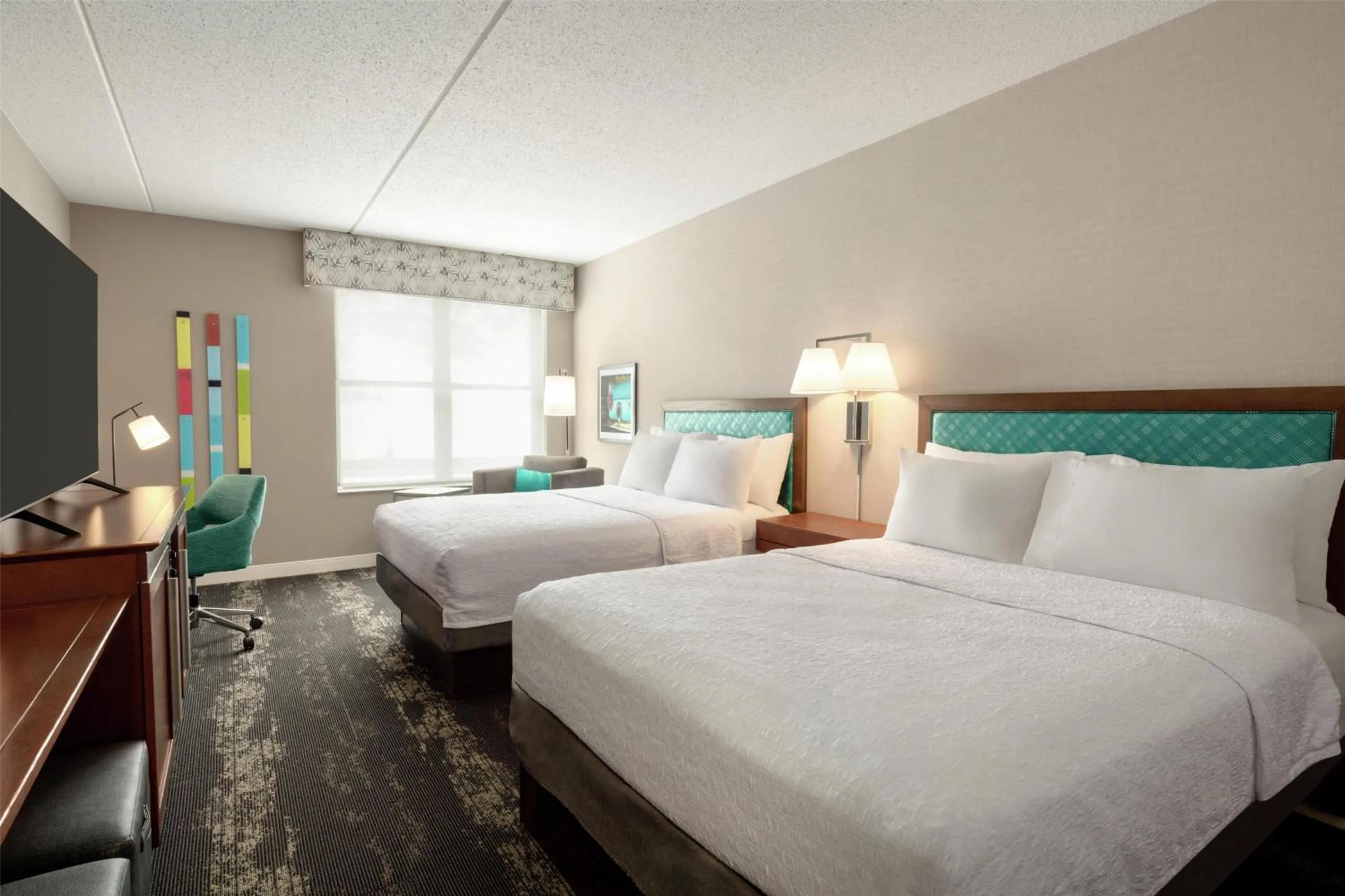 Queen Room with Two Queen Beds - Mobility Access/Non-Smoking in Hampton Inn at Tin Lizzie Gaming Resort